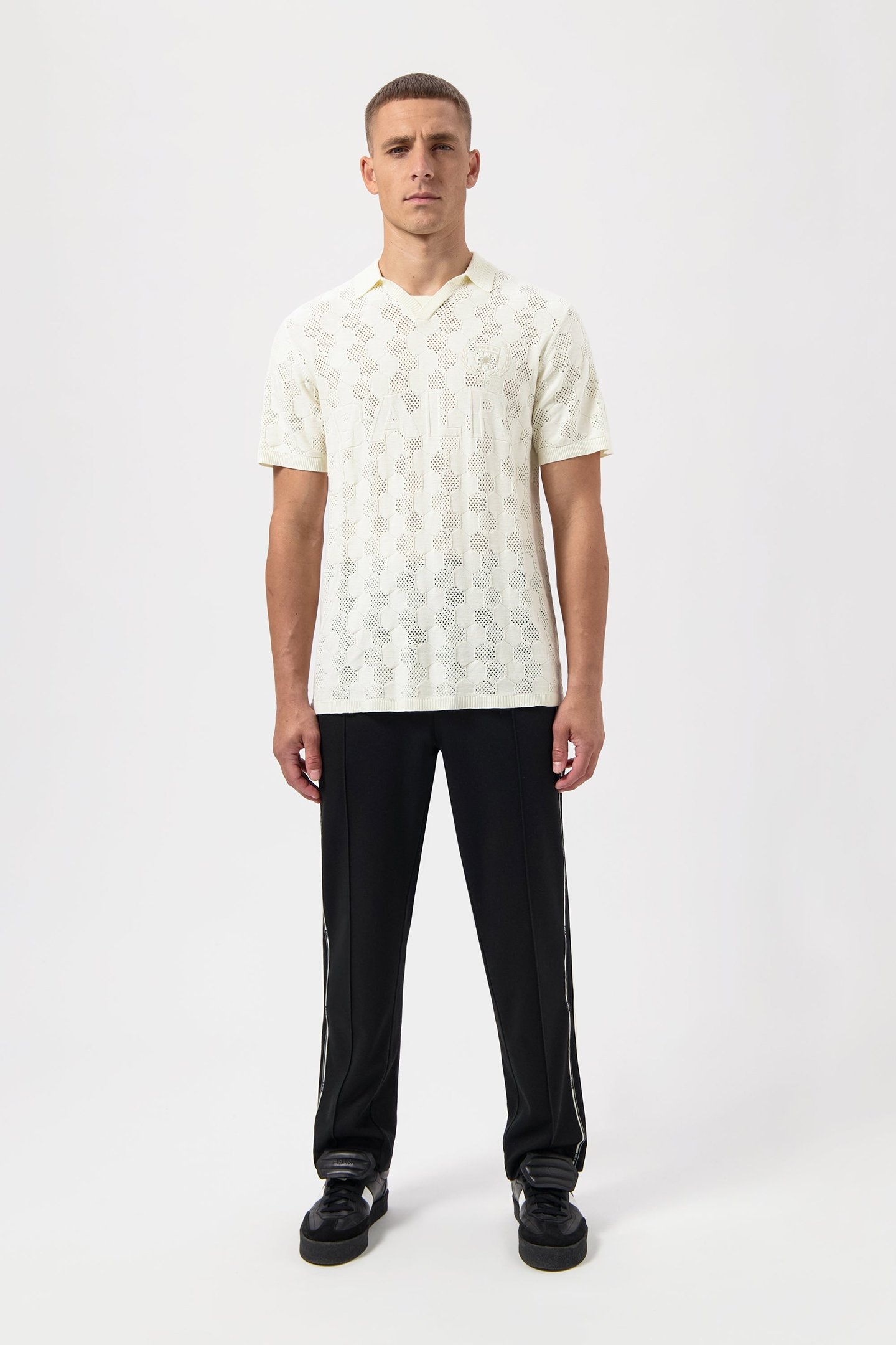 GOTL KNIT FOOTBALL JERSEY LIGHT BEIGE 2