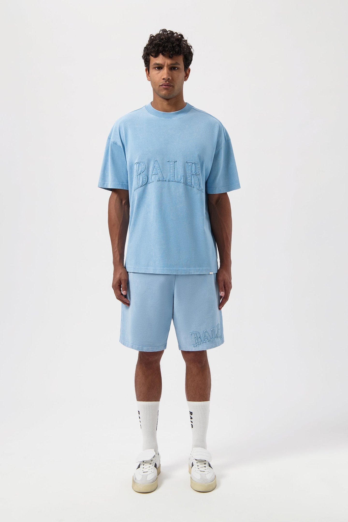 URBAN WASHED BOX T-SHIRT BREEZE BLUE 2