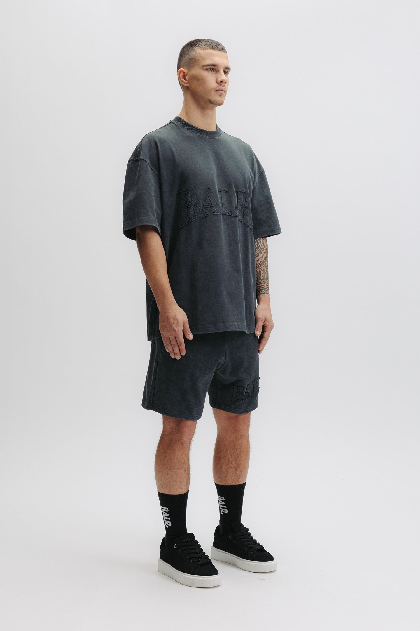 URBAN WASHED BOX T-SHIRT VOLCANIC GREY 5
