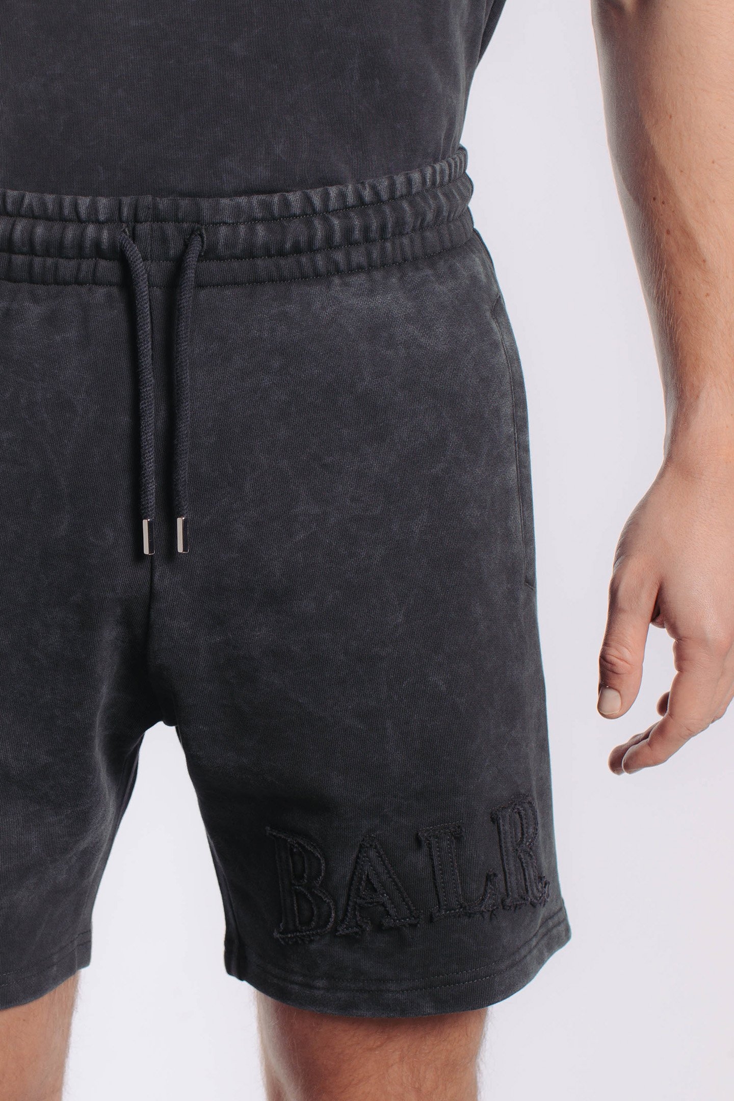 URBAN WASHED SWEAT SHORTS VOLCANIC GREY 6
