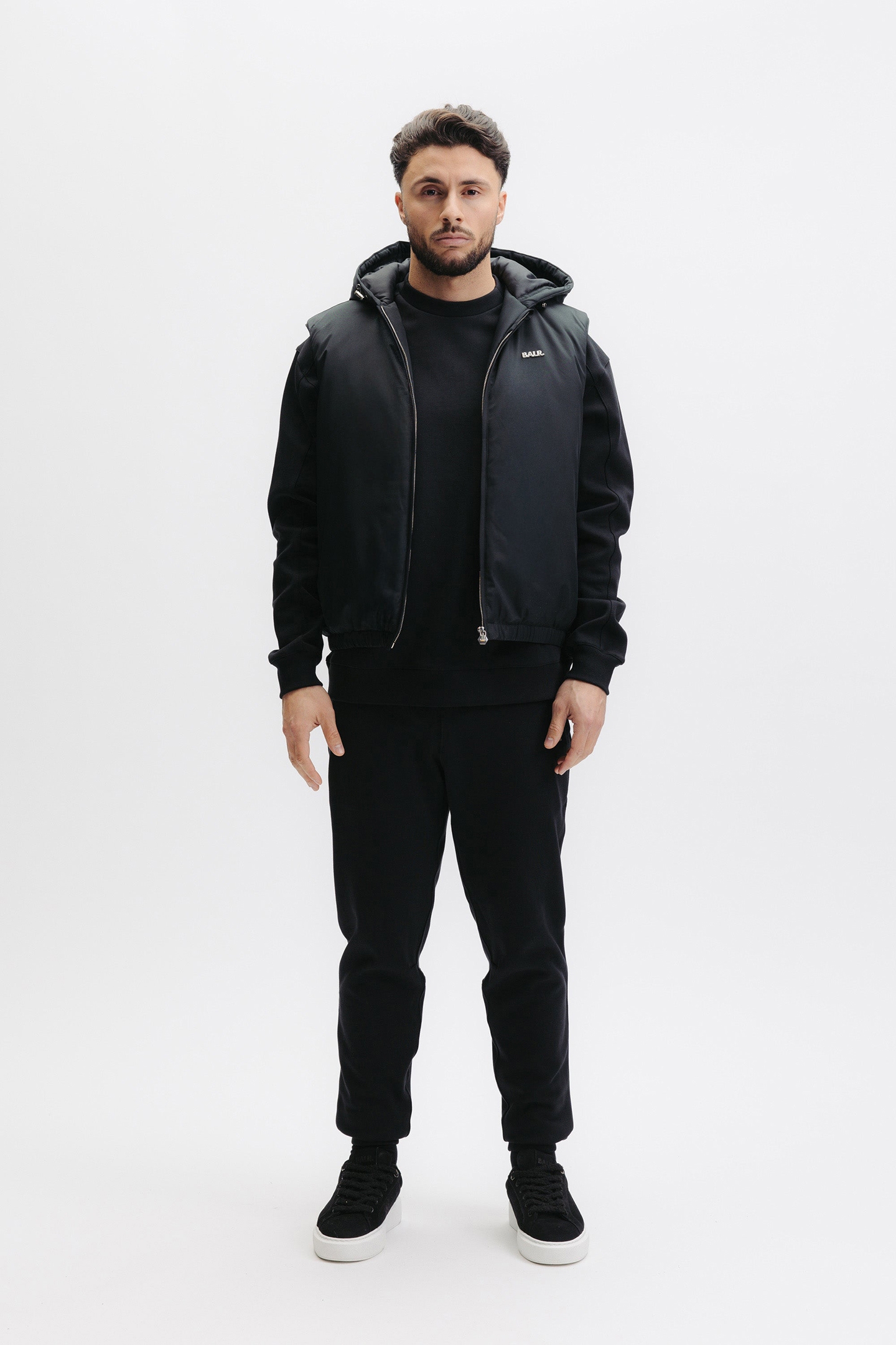 Q SERIES HOODED BODYWARMER JET BLACK 1