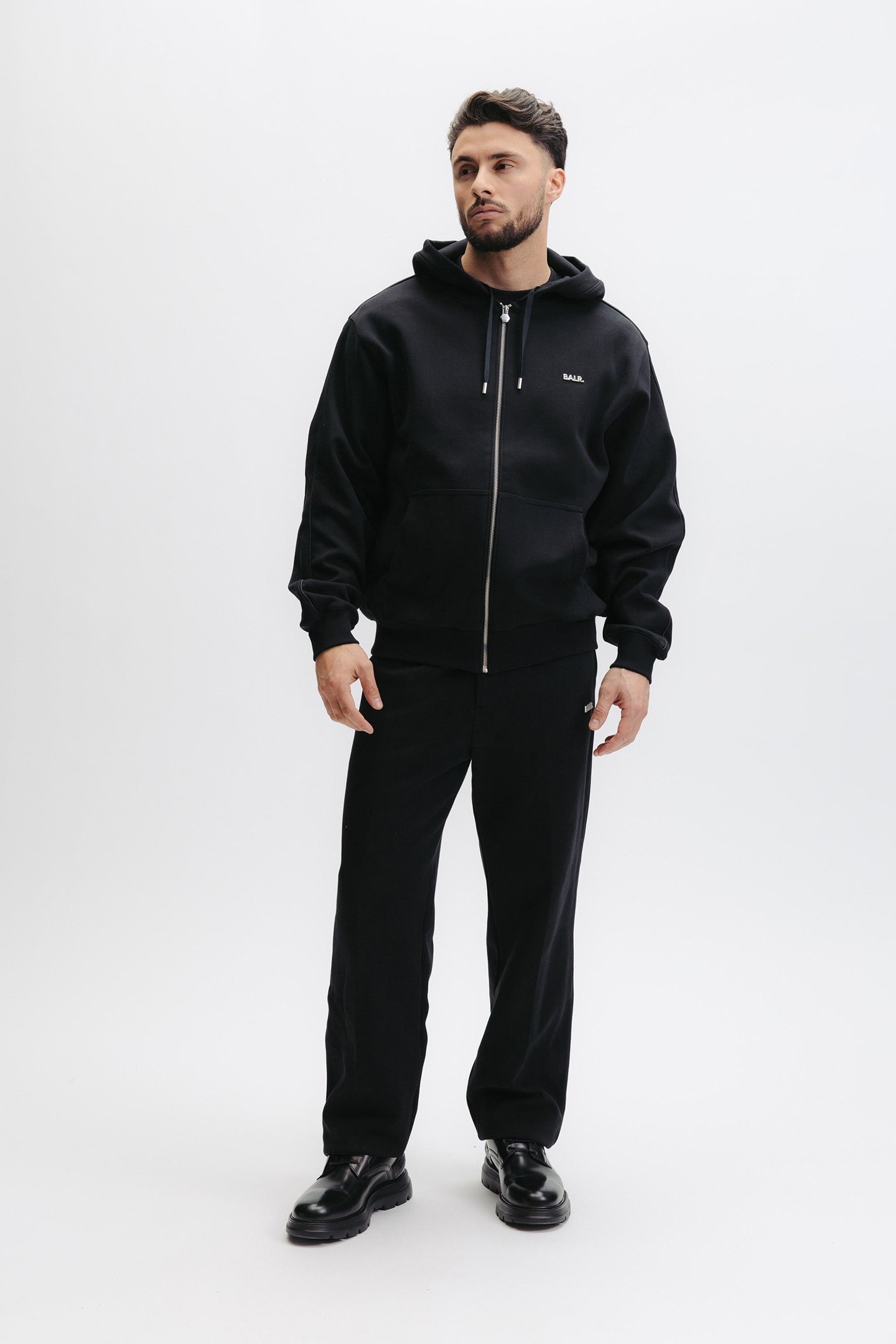 Q SERIES ZIP THROUGH HOODIE JET BLACK 6