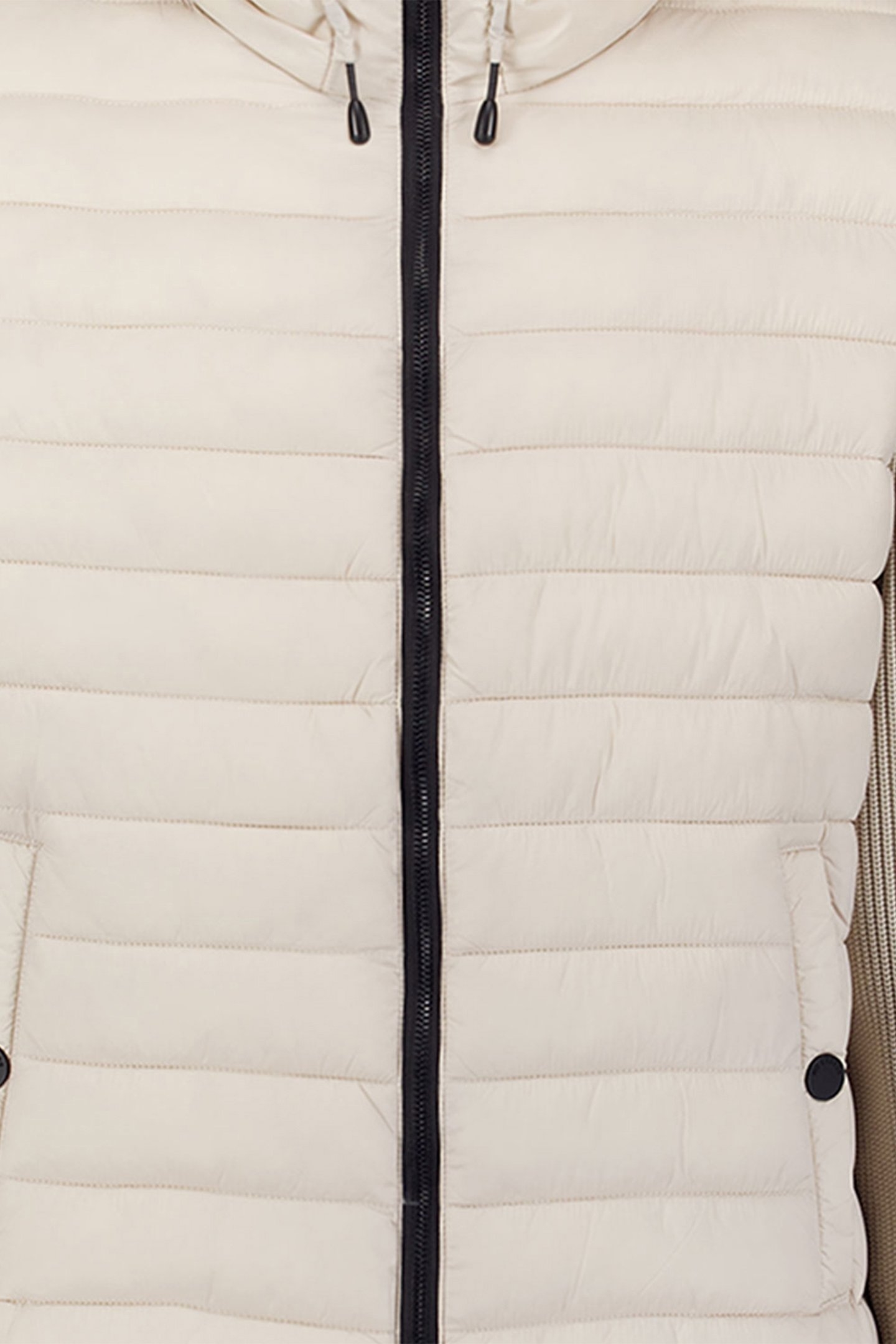 JACKET HOODED PADDED MIX WITH KNIT KIT 3