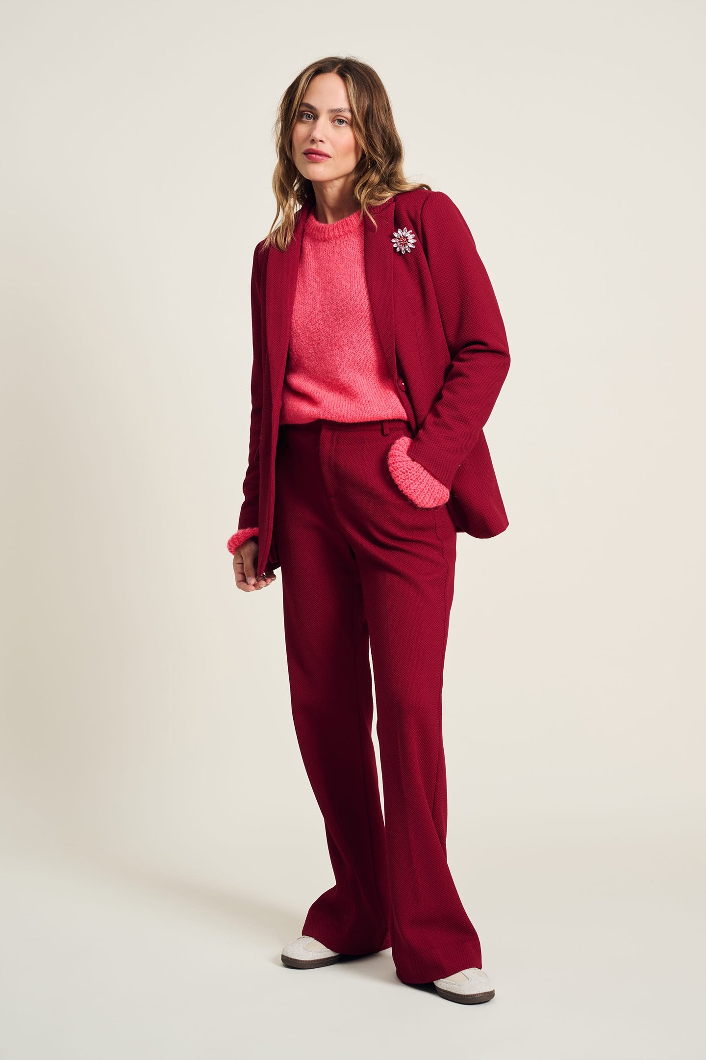 BLAZER - BURGUNDY RED 3