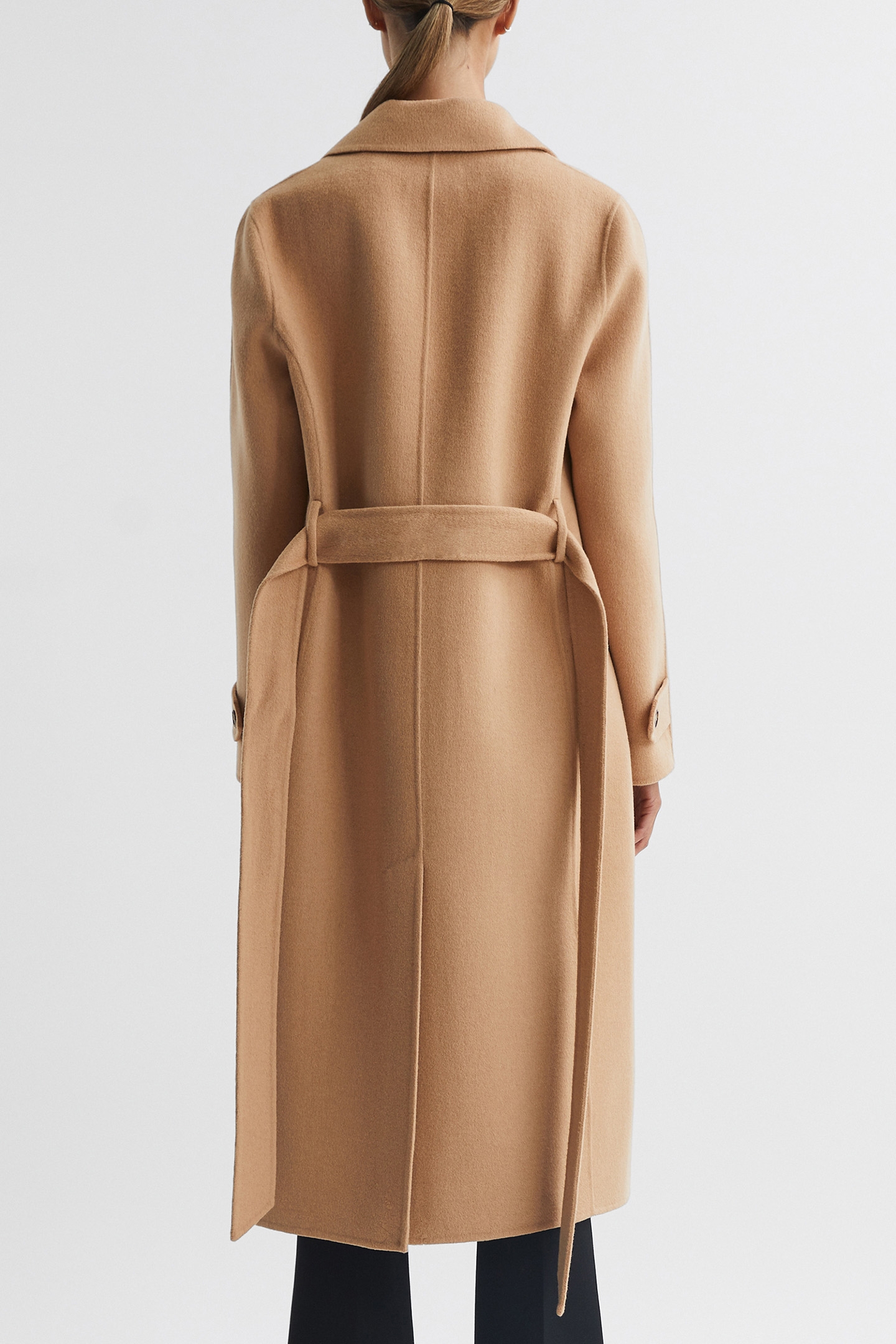 BROOKS-BLINDSEAM BELTED C CAMEL 2