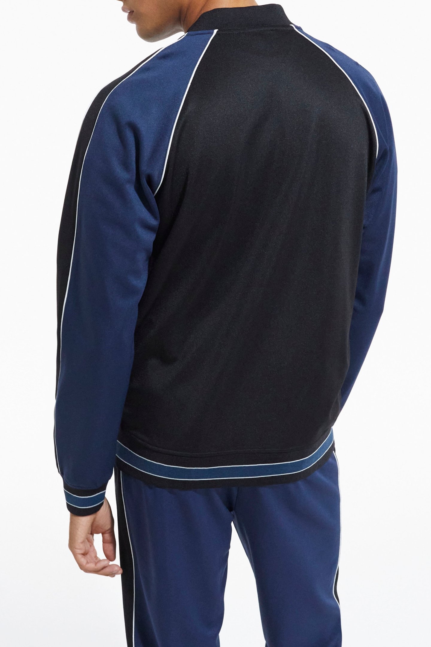 ZIP-UP SWEATSHIRT WITH RAGLAN SLEEVES NAVY 2