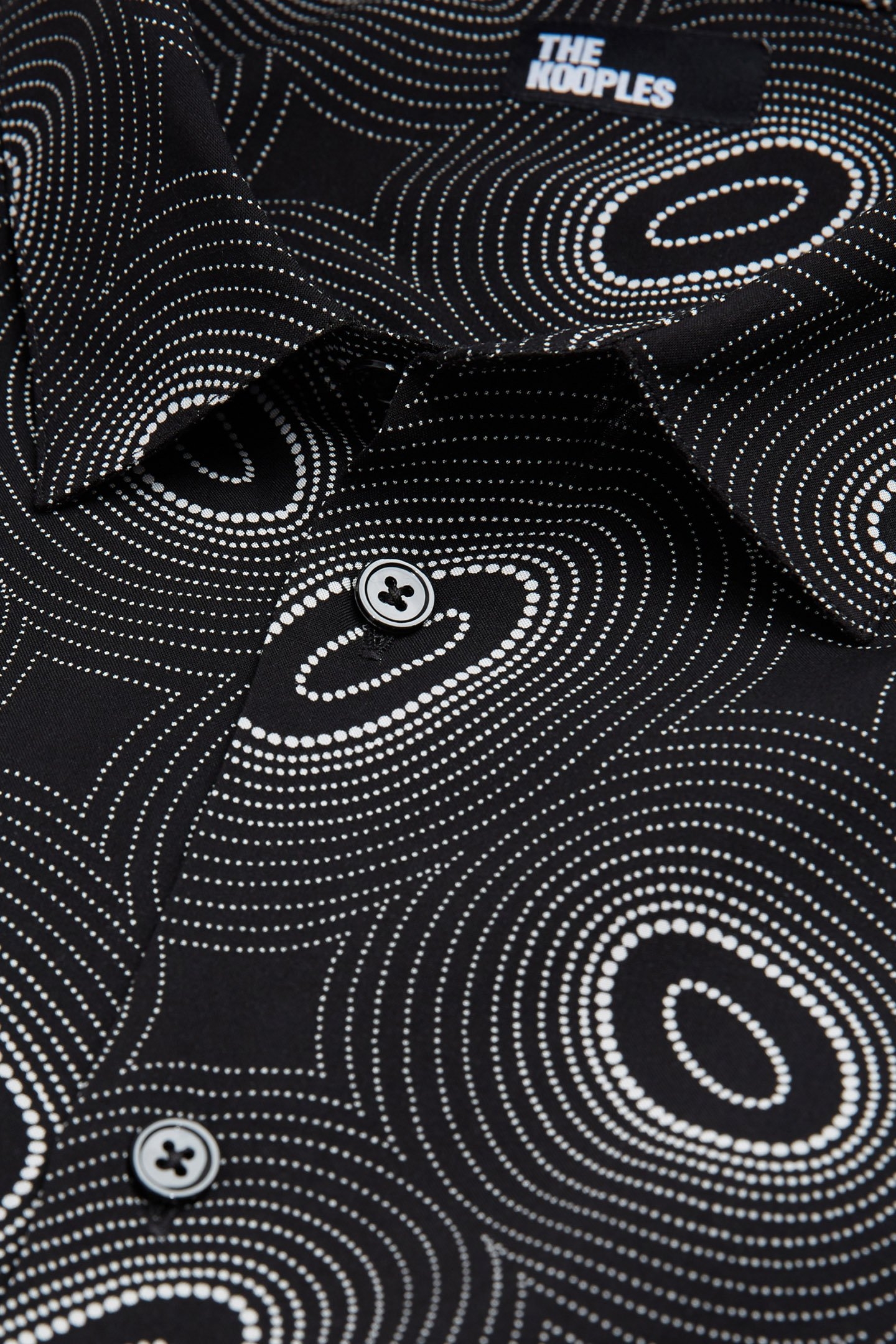 CHEMISE SLIM D MOTIF GALAXY BLACK WHITE 2