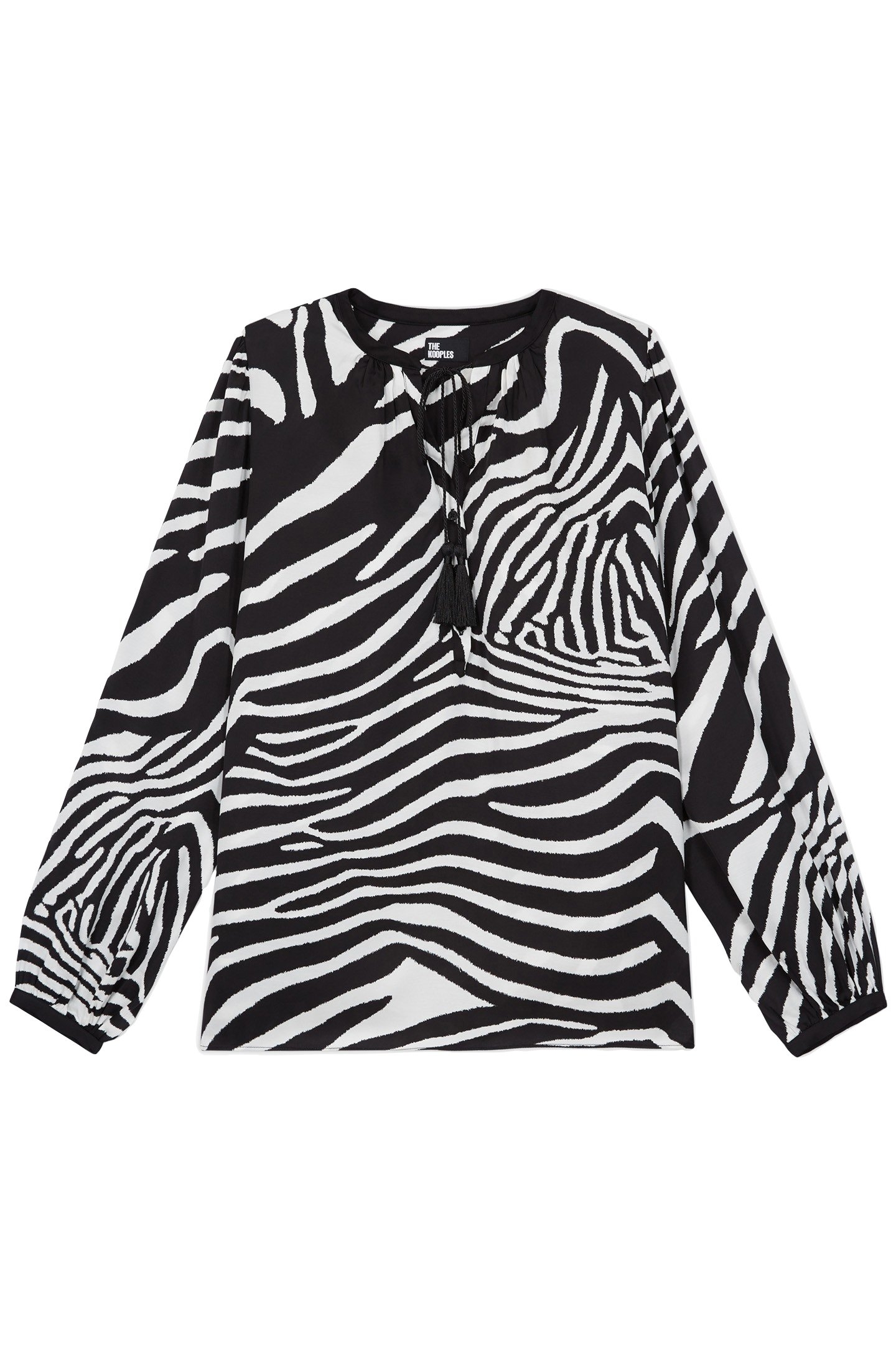 BLOUSE AMPLE ZEBRA PRINT BLACK WHITE 3
