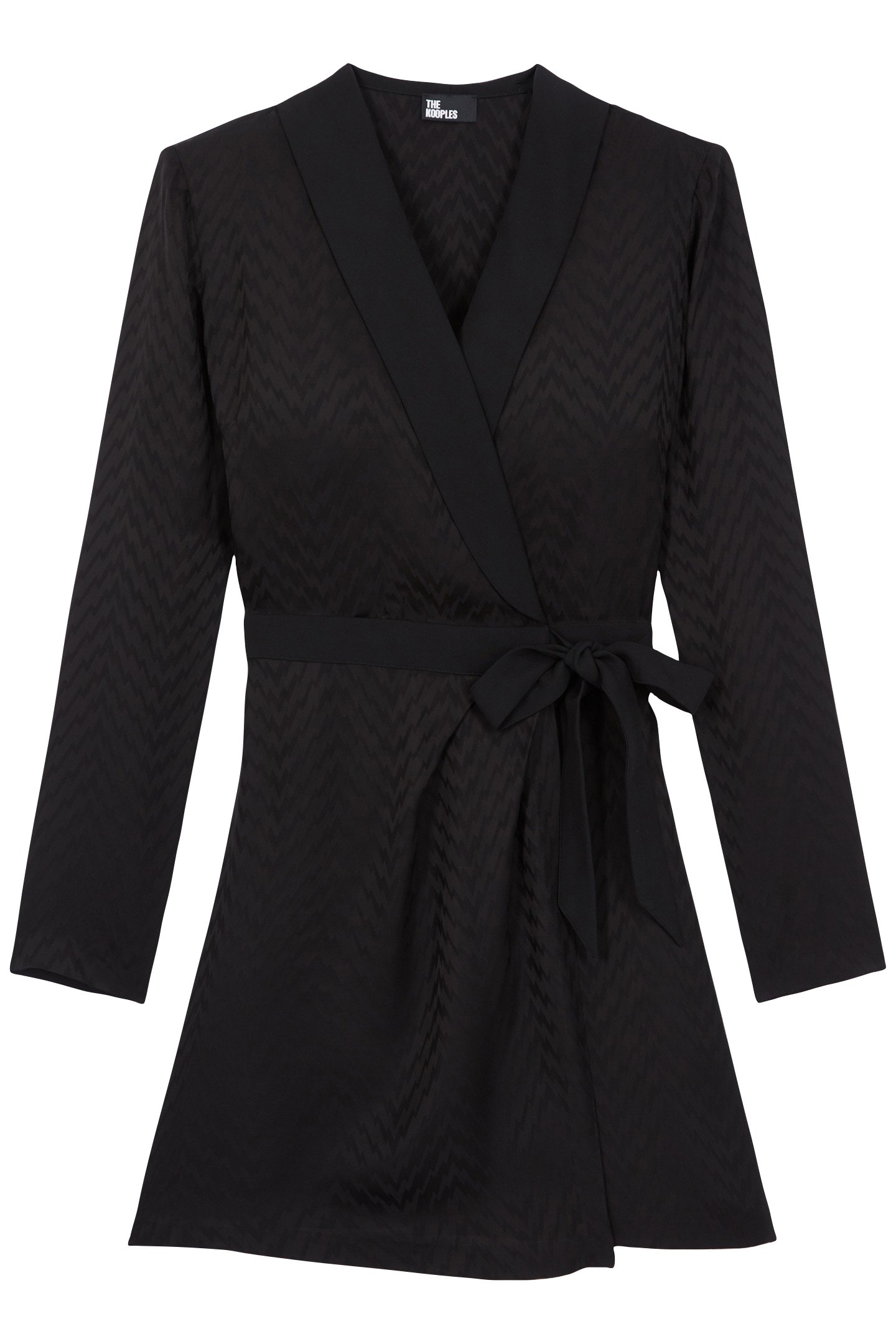 SHORT DRESS WITH LONG SLEEVES BLACK 1