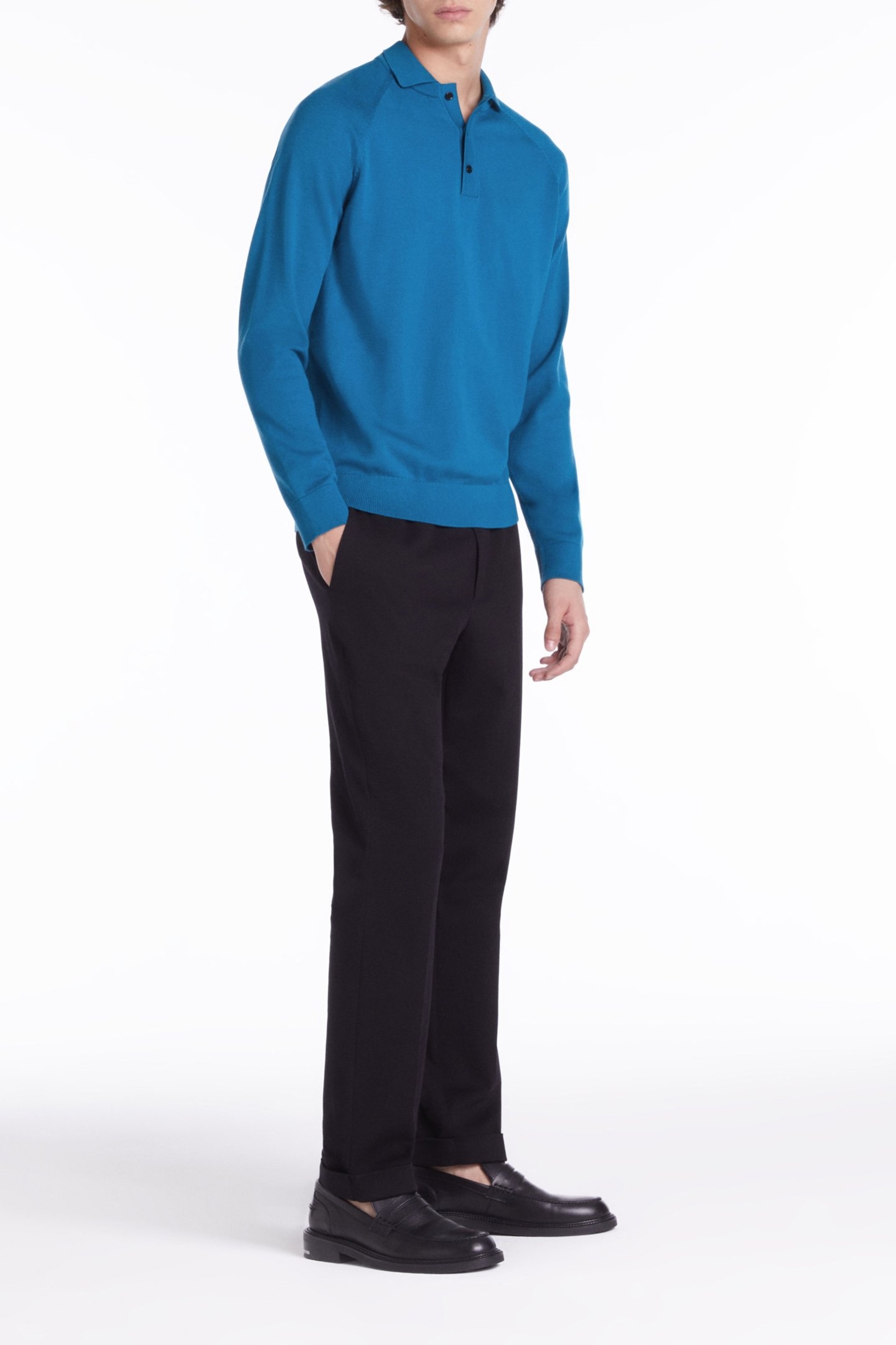 LONG-SLEEVED SWEATER MEDIUM BLUE 5
