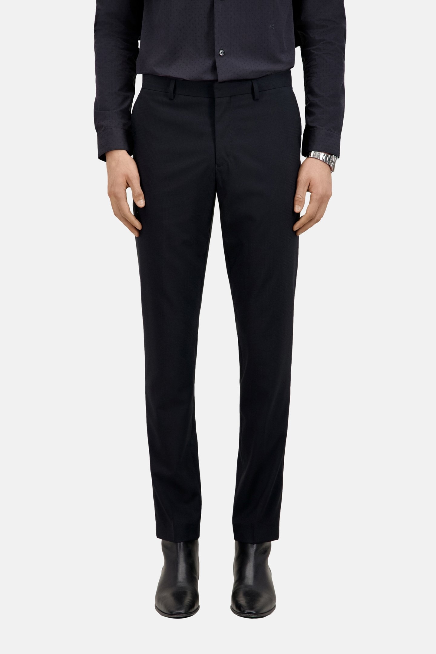 FITTED SUIT PANTS DARK NAVY 1