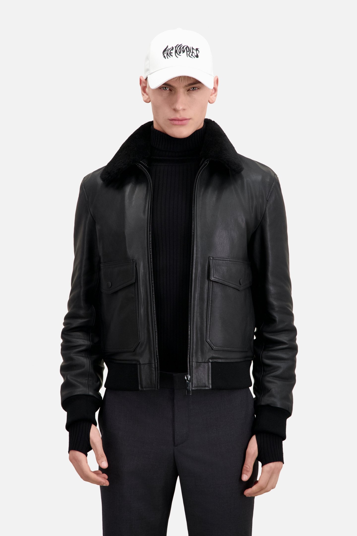 COTTON CAP WITH EMBROIDERED LOGO WHITE 2