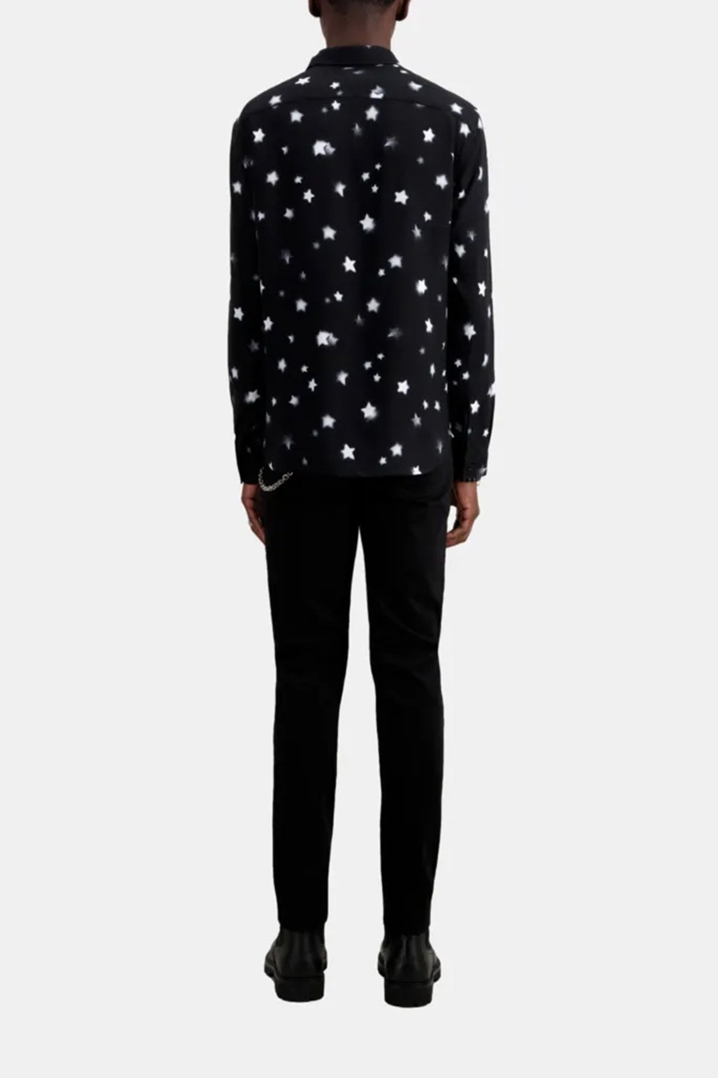 LONG SLEEVE SHIRT WITH CLASSIC COLLAR BLACK 2