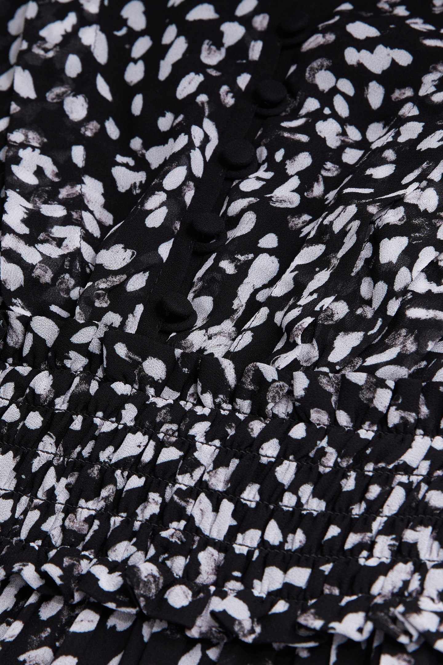 SHORT DRESS WITH 3/4 SLEEVES BLACK WHITE 7