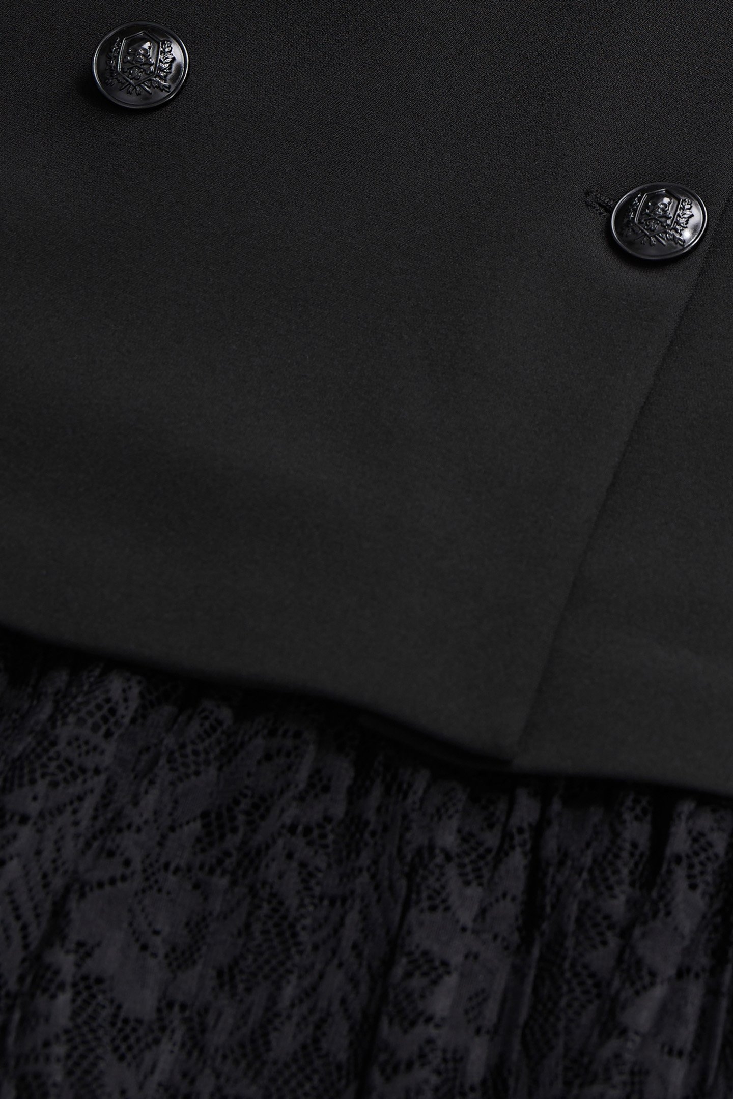 LONG-SLEEVED CROSSOVER DRESS BLACK 5