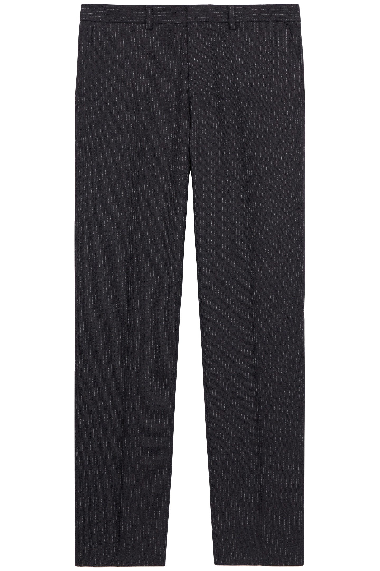 STRAIGHT SUIT TROUSERS BLACK-ECRU 3