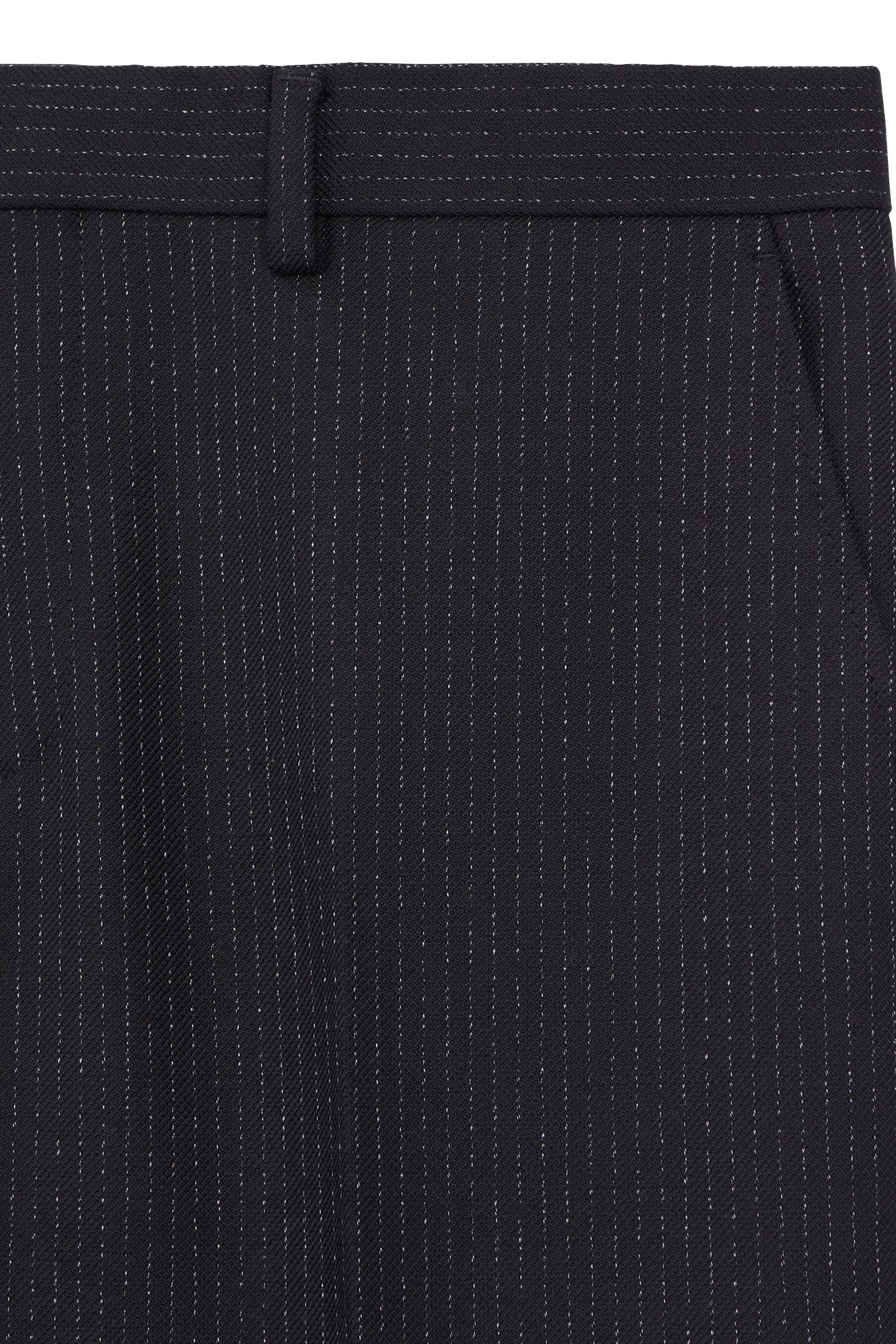 STRAIGHT SUIT TROUSERS BLACK-ECRU 6