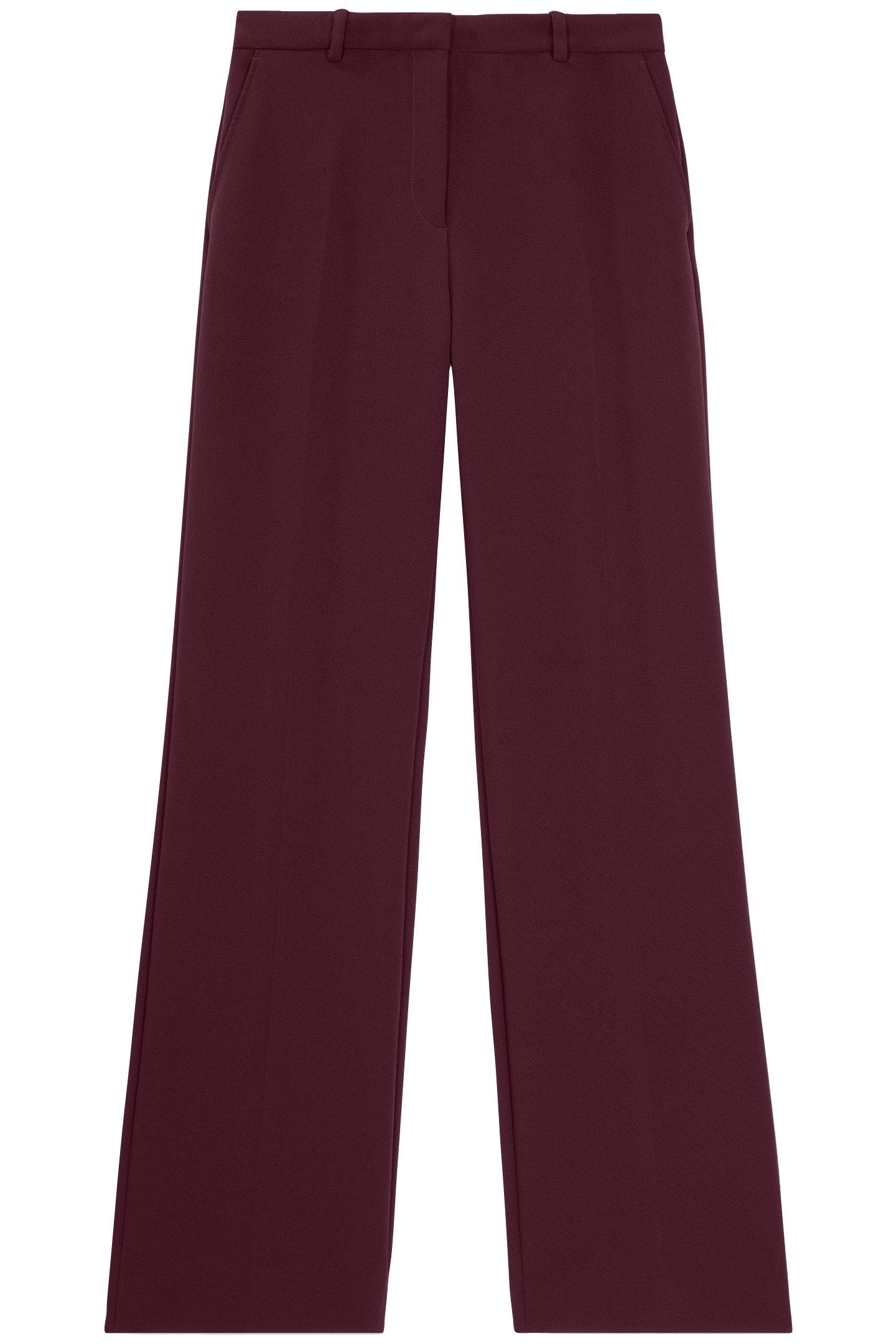 HIGH WAIST WIDE LEG SUIT PANTS BURGUNDY 3