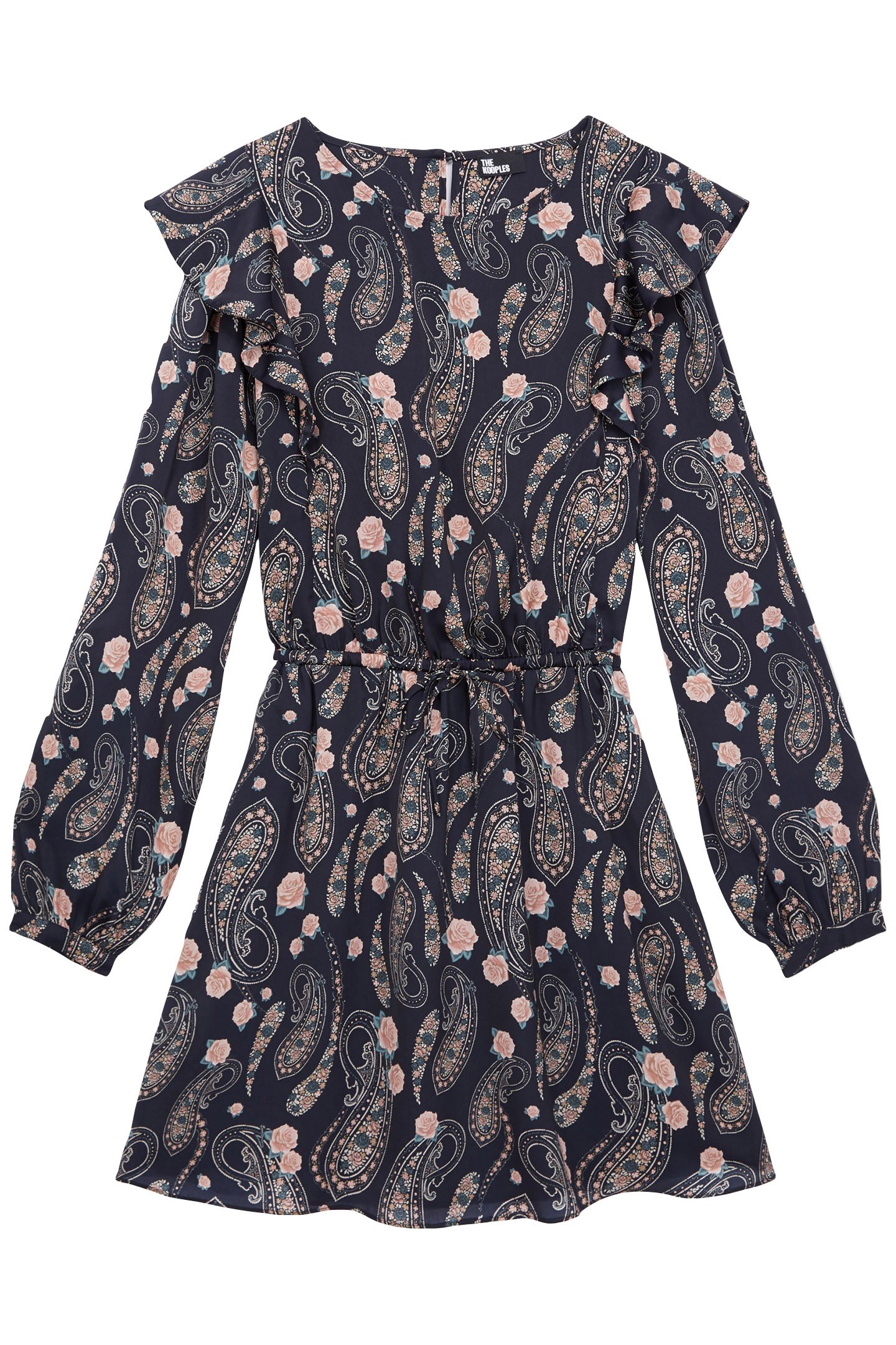 SHORT DRESS WITH LONG SLEEVES BLACK/PINK 4