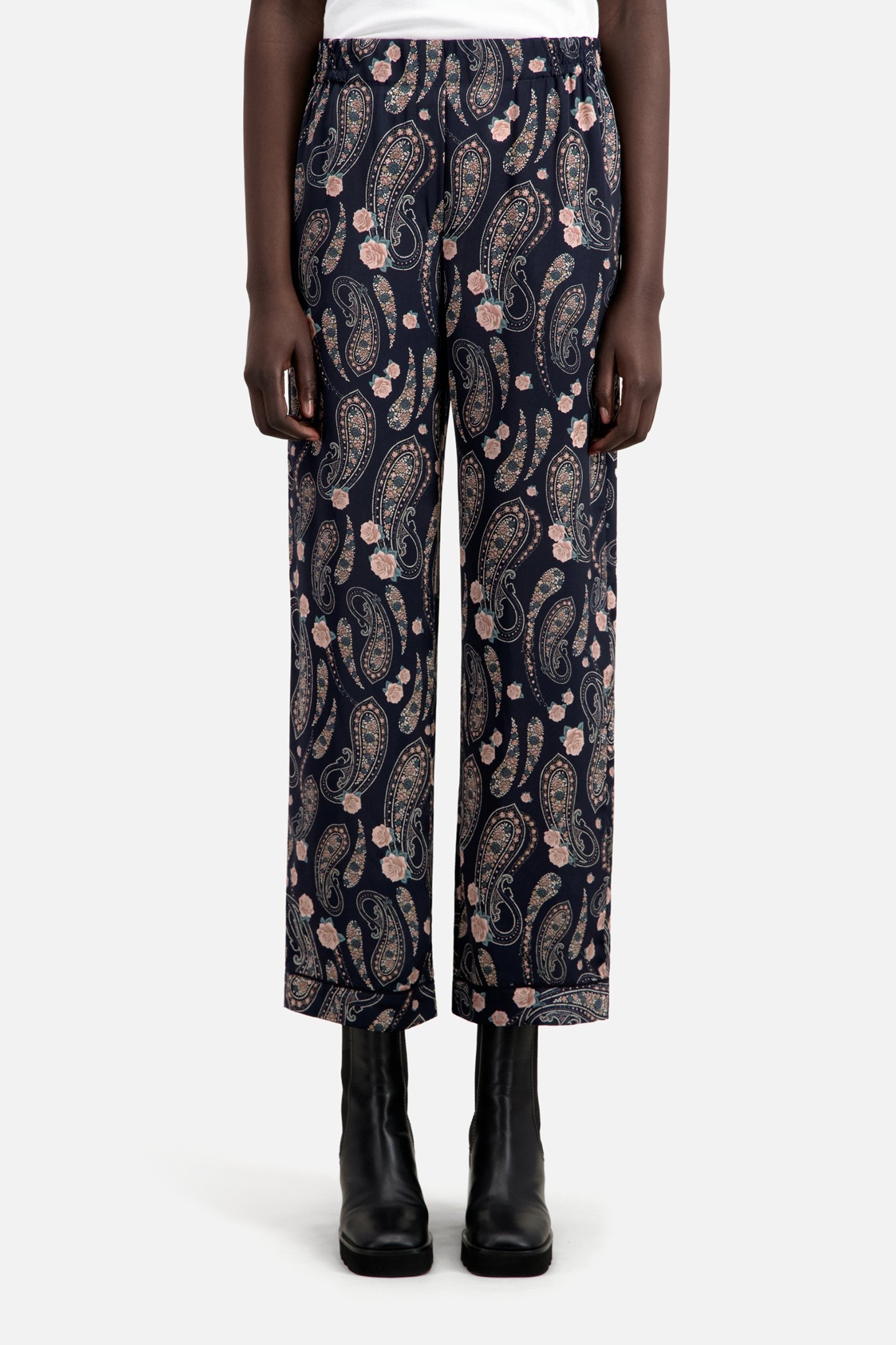 LOOSE PANTS BLACK/PINK 1