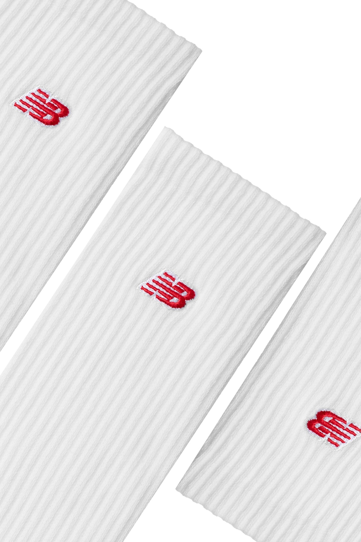 UNISEX PATCH LOGO CREW 3 PACK WHITE 3