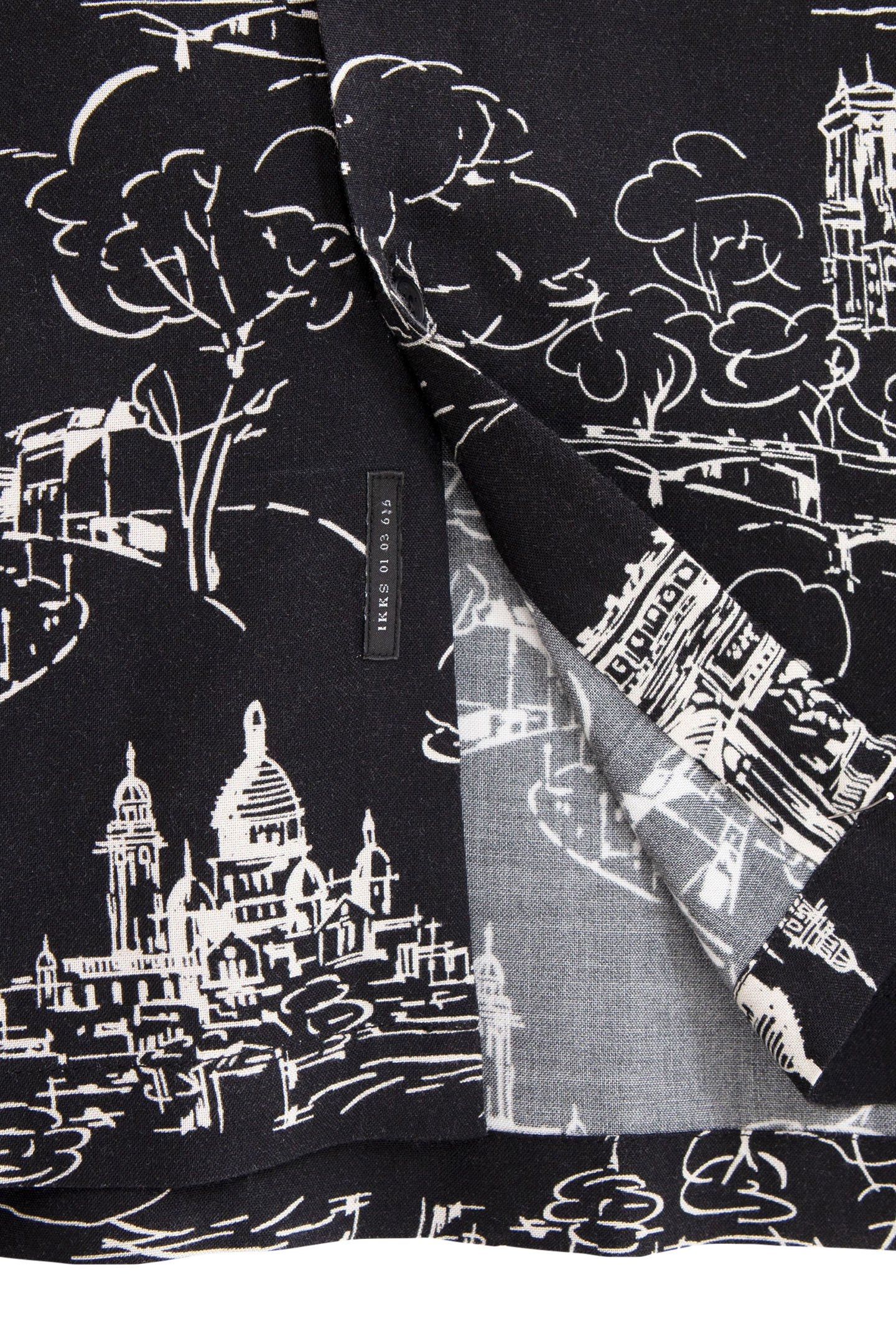 PURE EDITION-BLACK TOILE DE JOUY SLIM SHIRT 6