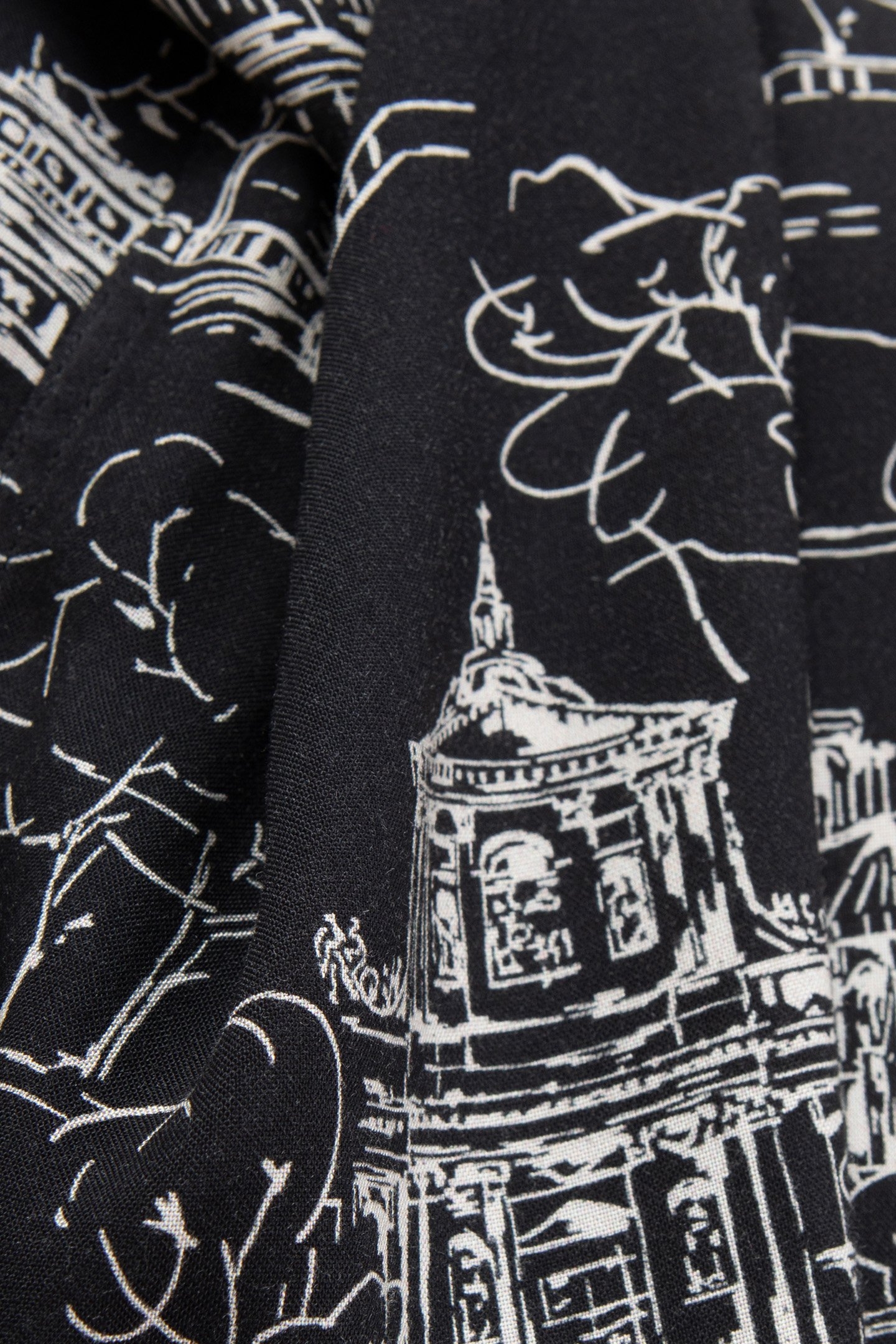 PURE EDITION-BLACK TOILE DE JOUY SLIM SHIRT 7