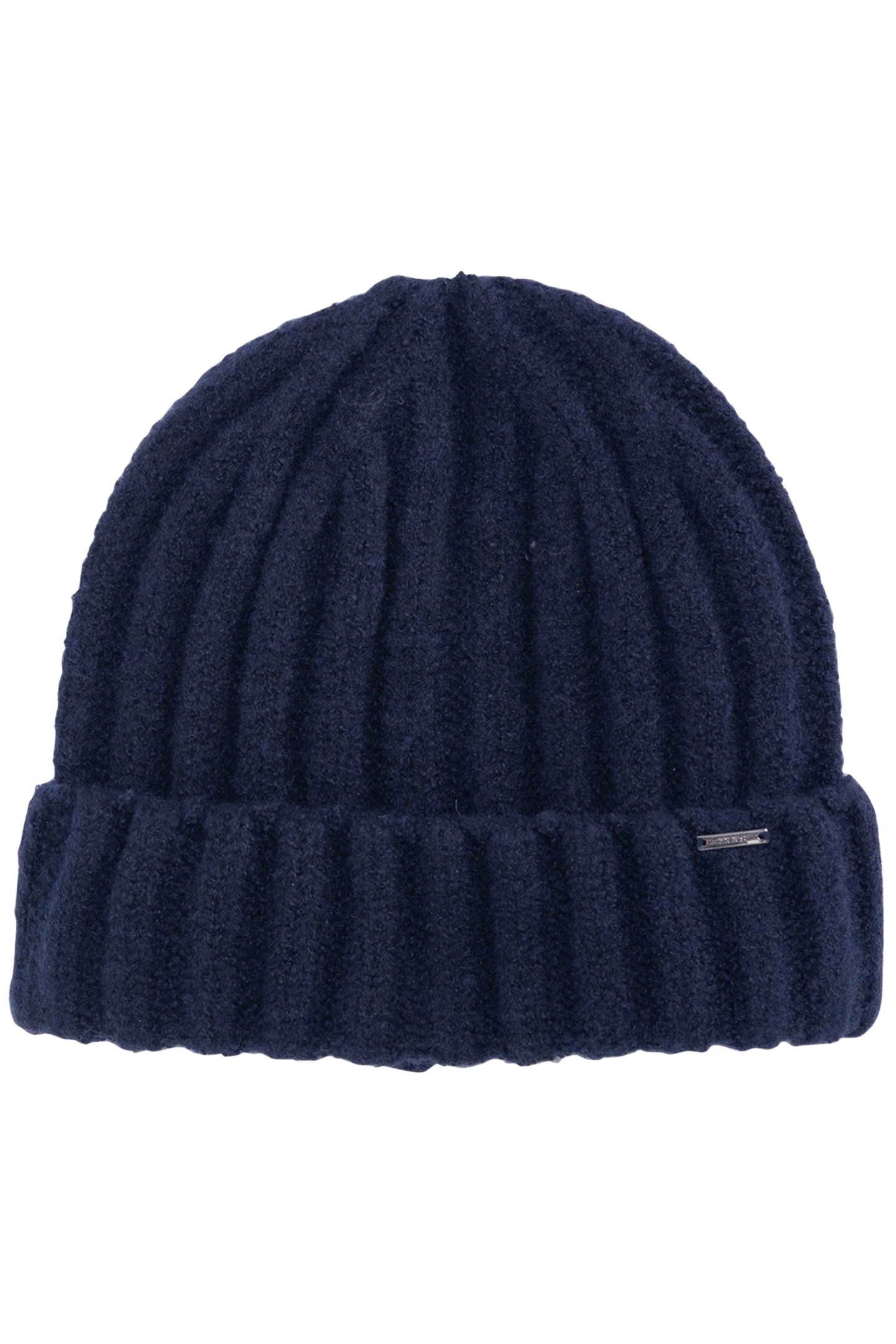 NAVY RIB KNIT HAT 1