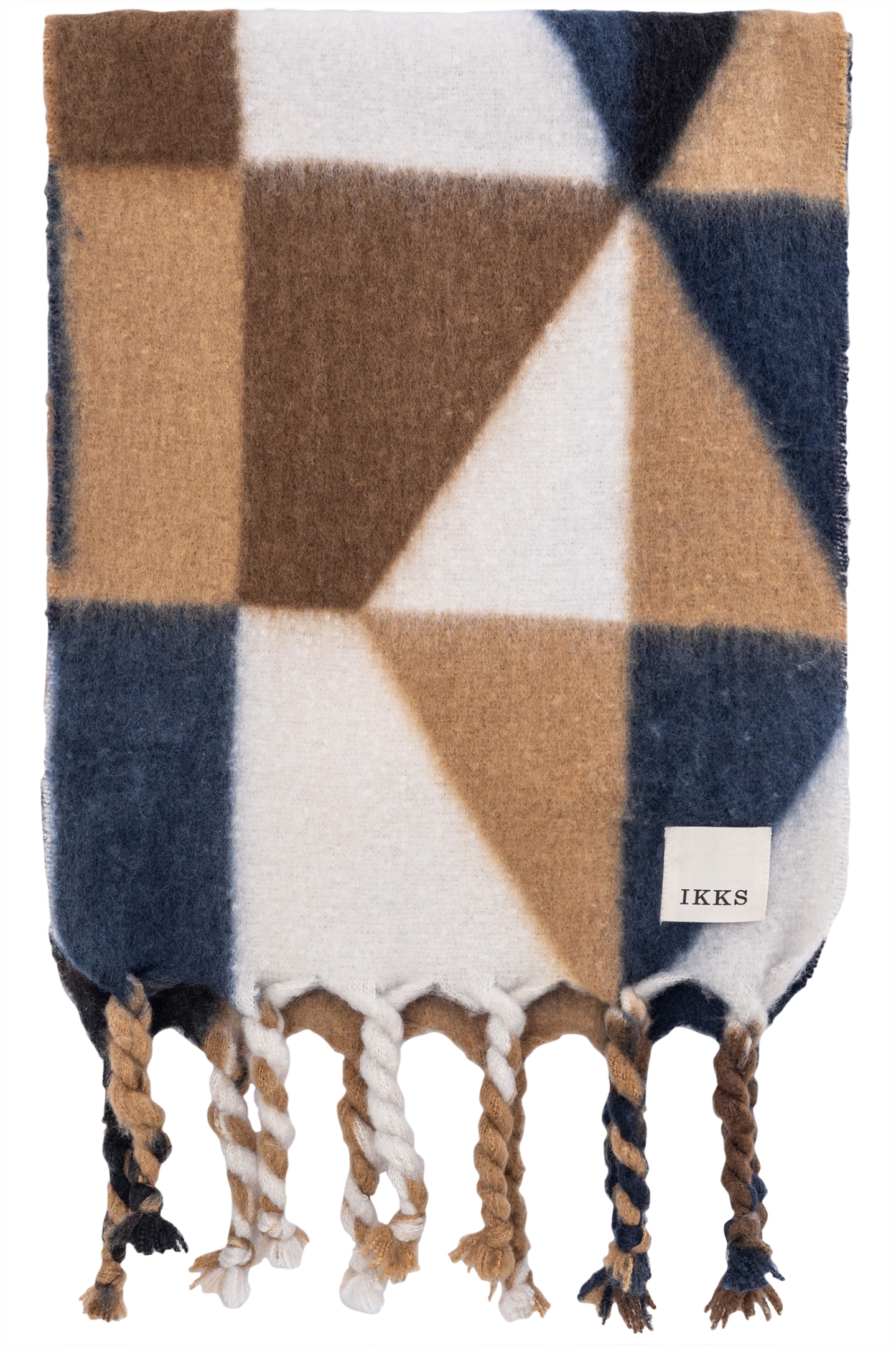 NAVY GRAPHIC SCARF 2