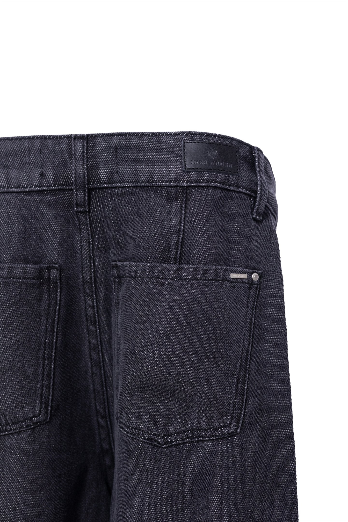 CHARCOAL GREY WIDE-LEG JEANS 4