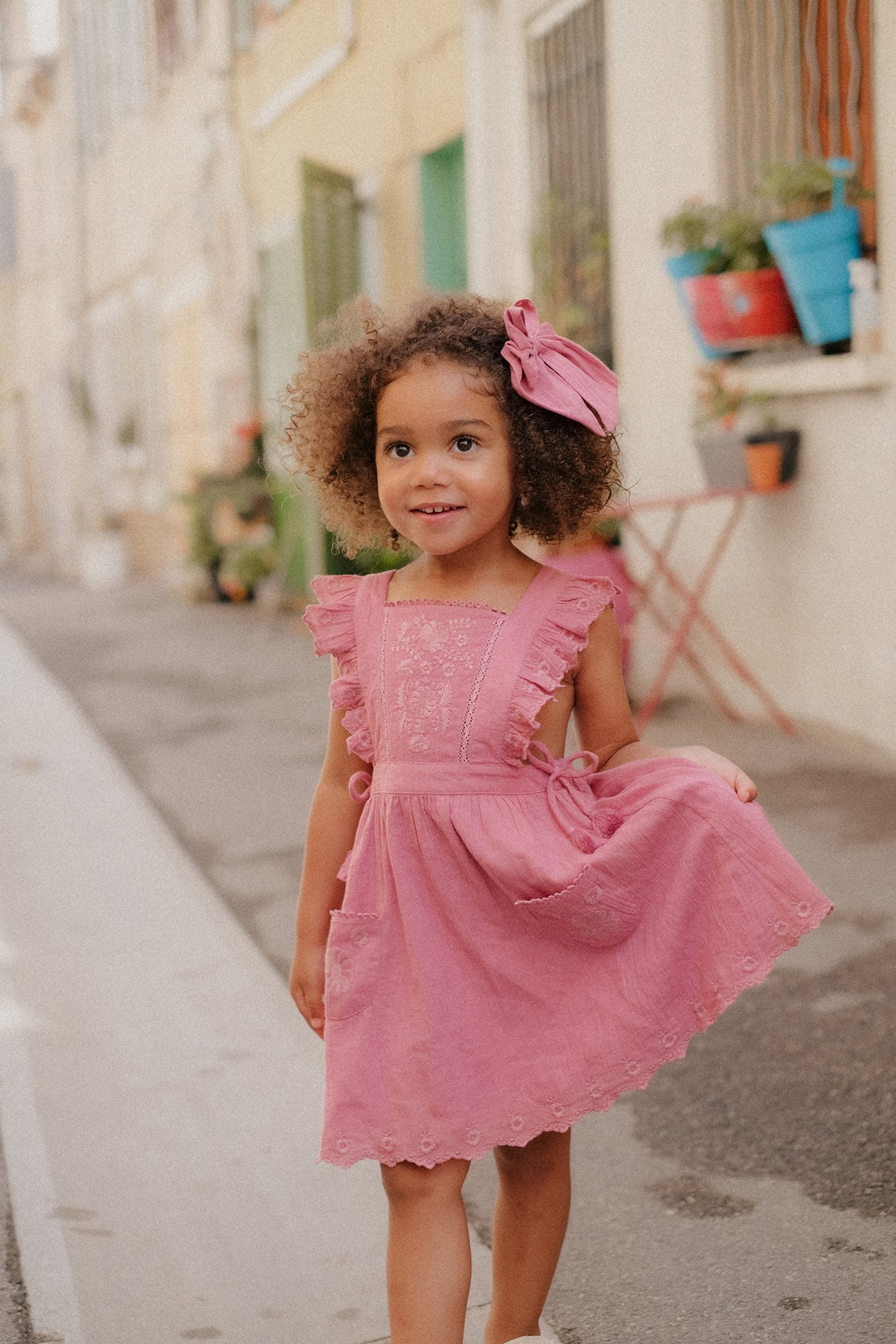 DRESS HUGUETTE RASPBERRY 1