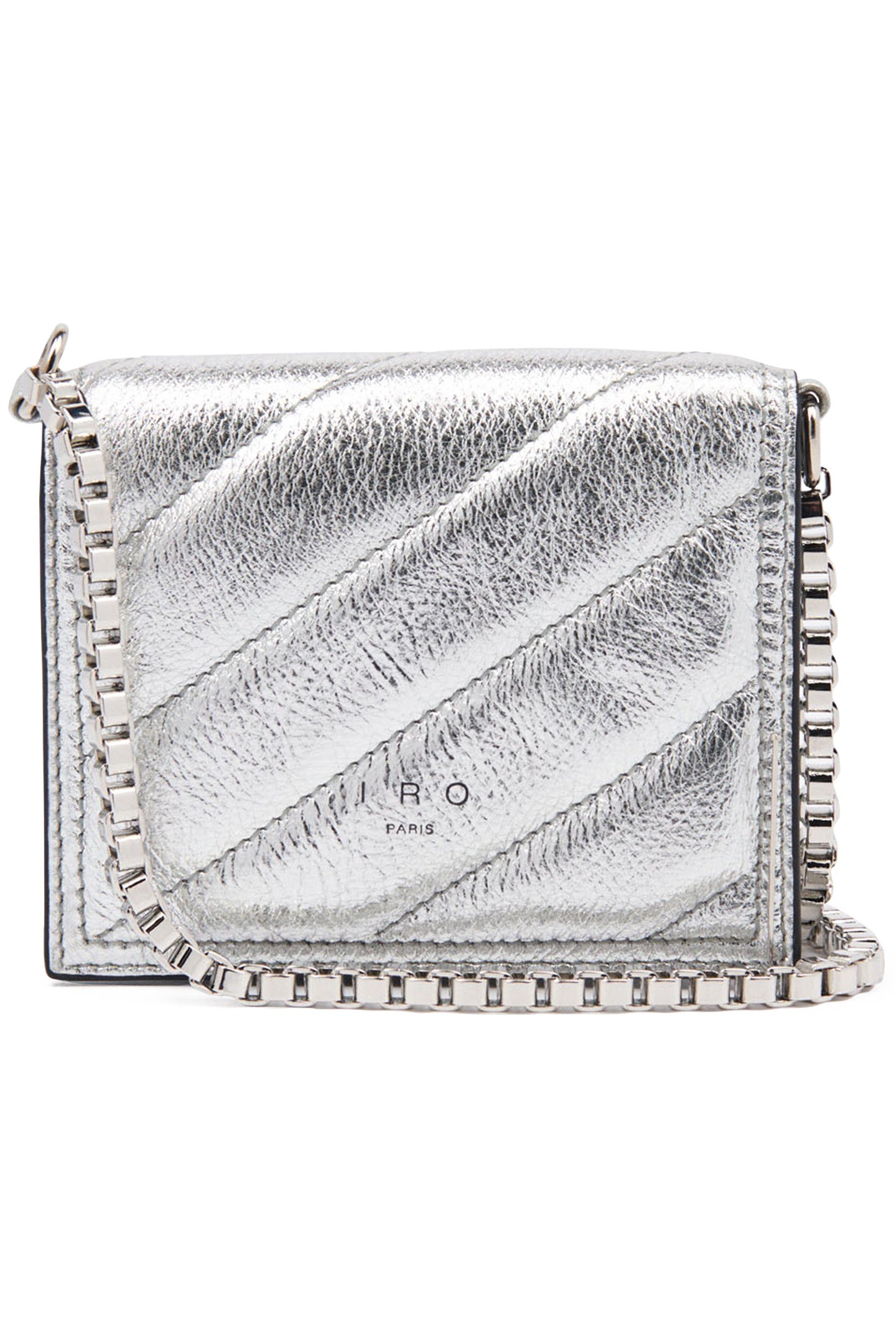 SHARPWALL PHONE BAG QUILTED SILVER 4