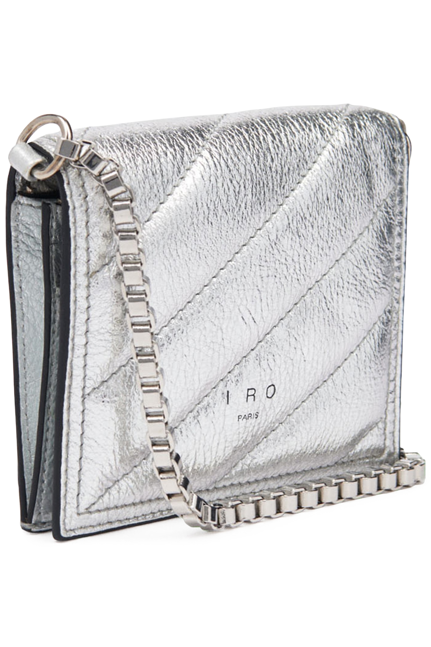 SHARPWALL PHONE BAG QUILTED SILVER 2