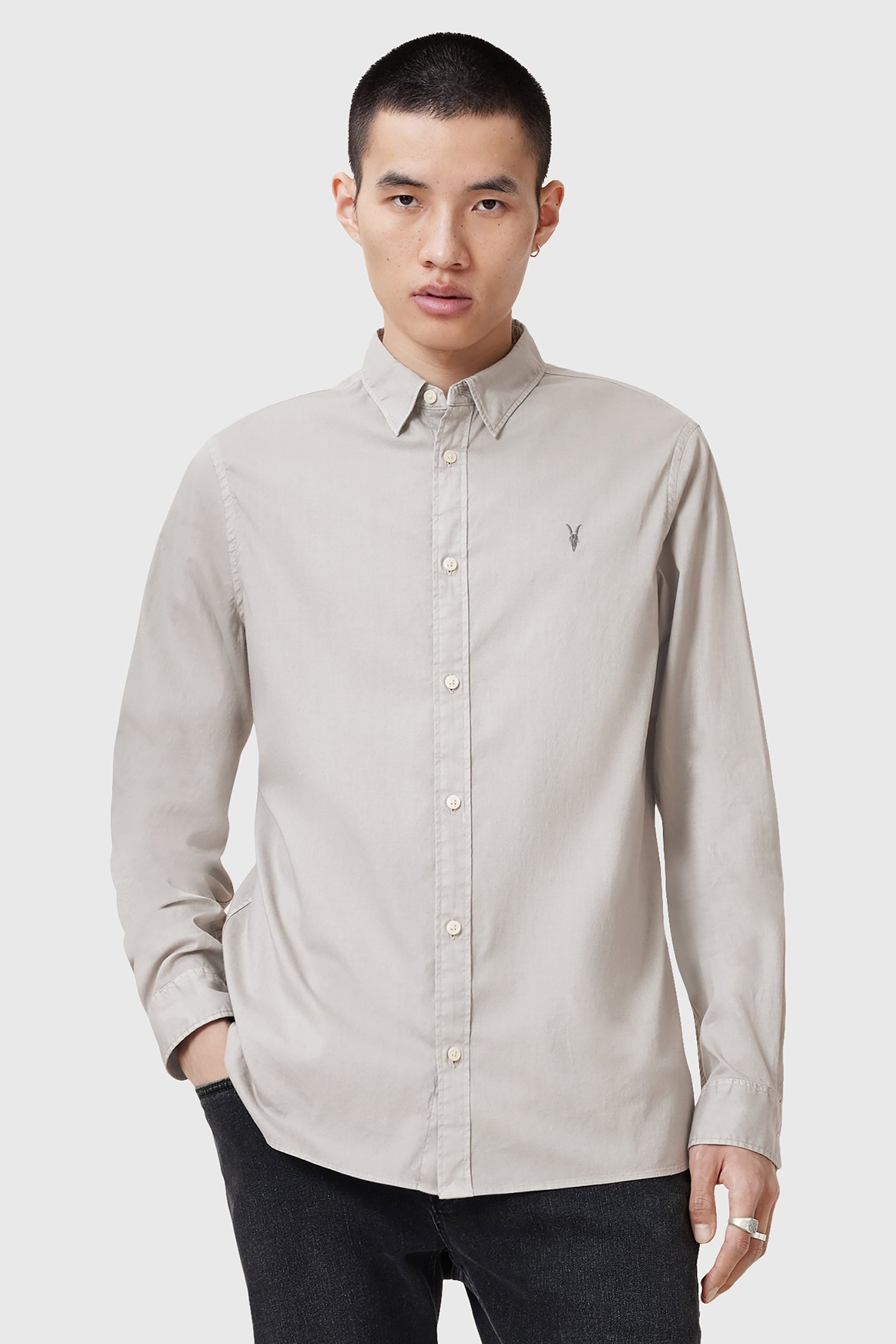 HAWTHORNE LS SHIRT WHISPER GREY 1