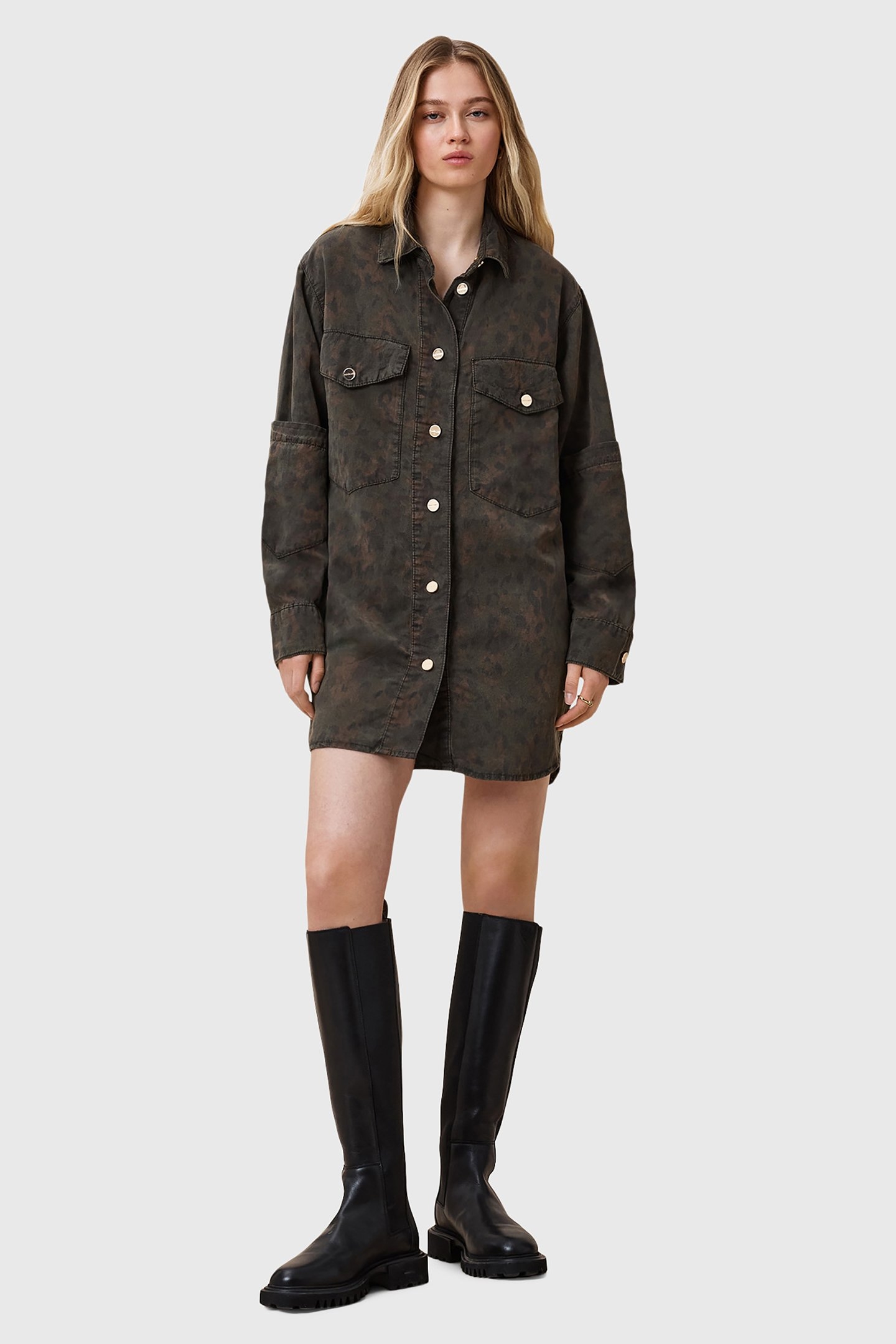 FAYE SHACKET DRESS STYX LEO GREEN 3