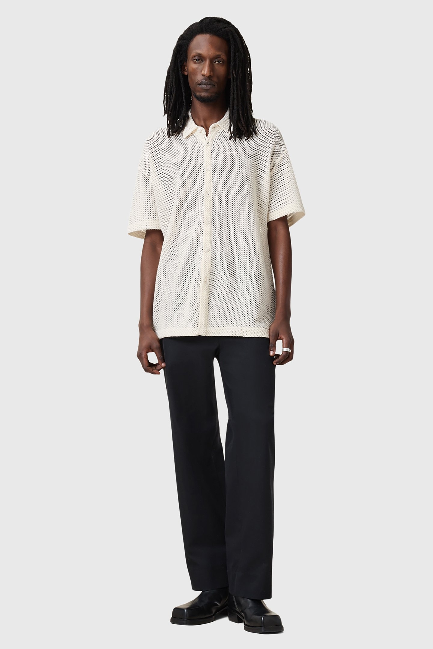 MUNROE SS SHIRT CHALK WHITE 3