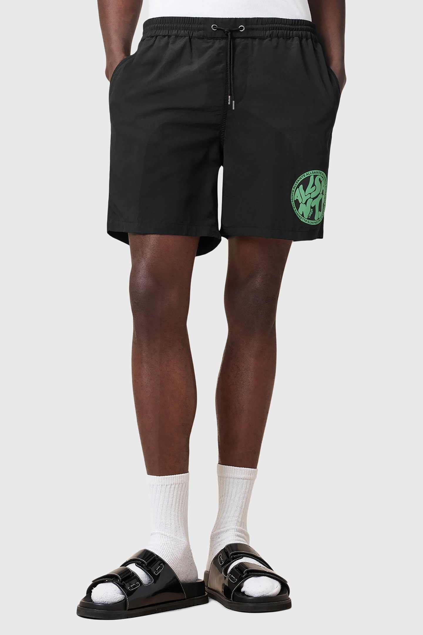 DISTORTION SWIMSHORT JET BLACK 1