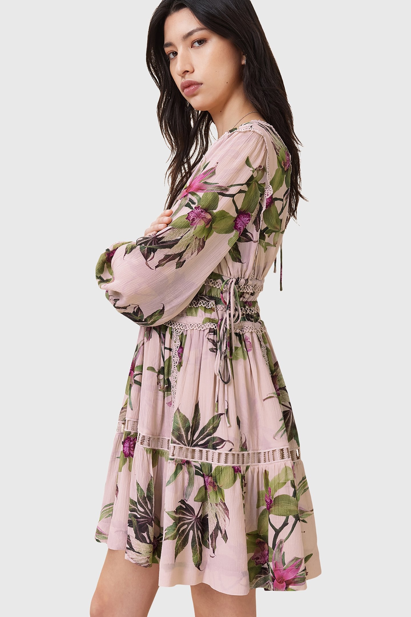 XANTHE LS MINI DRESS ADENA SOFT PINK 5