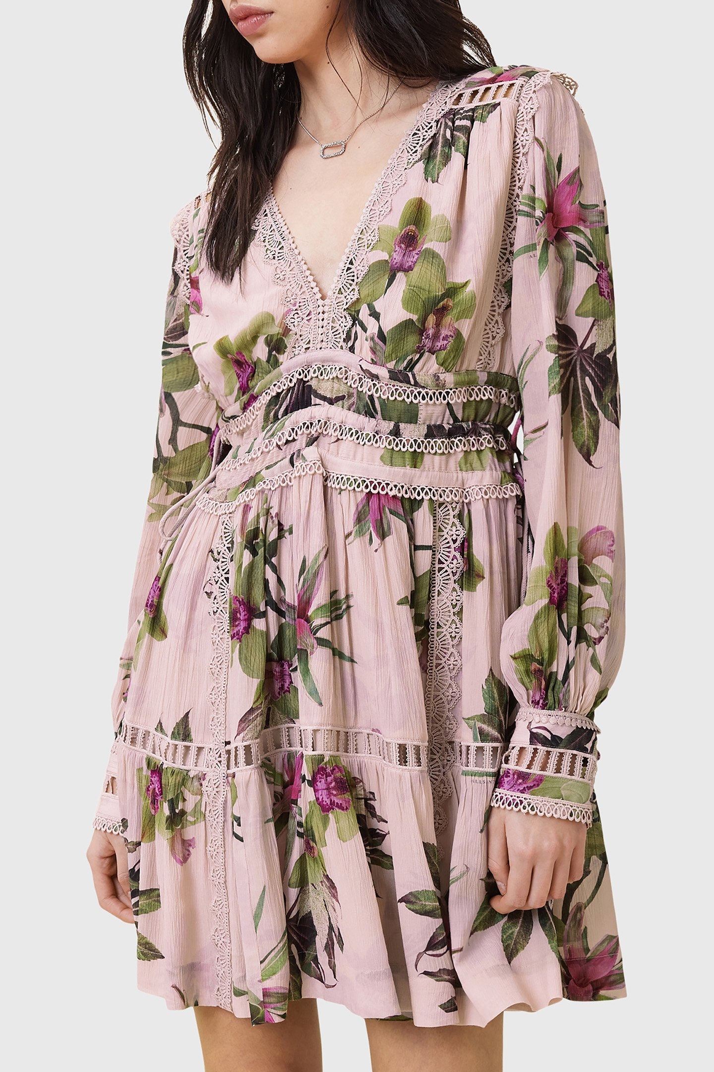 XANTHE LS MINI DRESS ADENA SOFT PINK 7