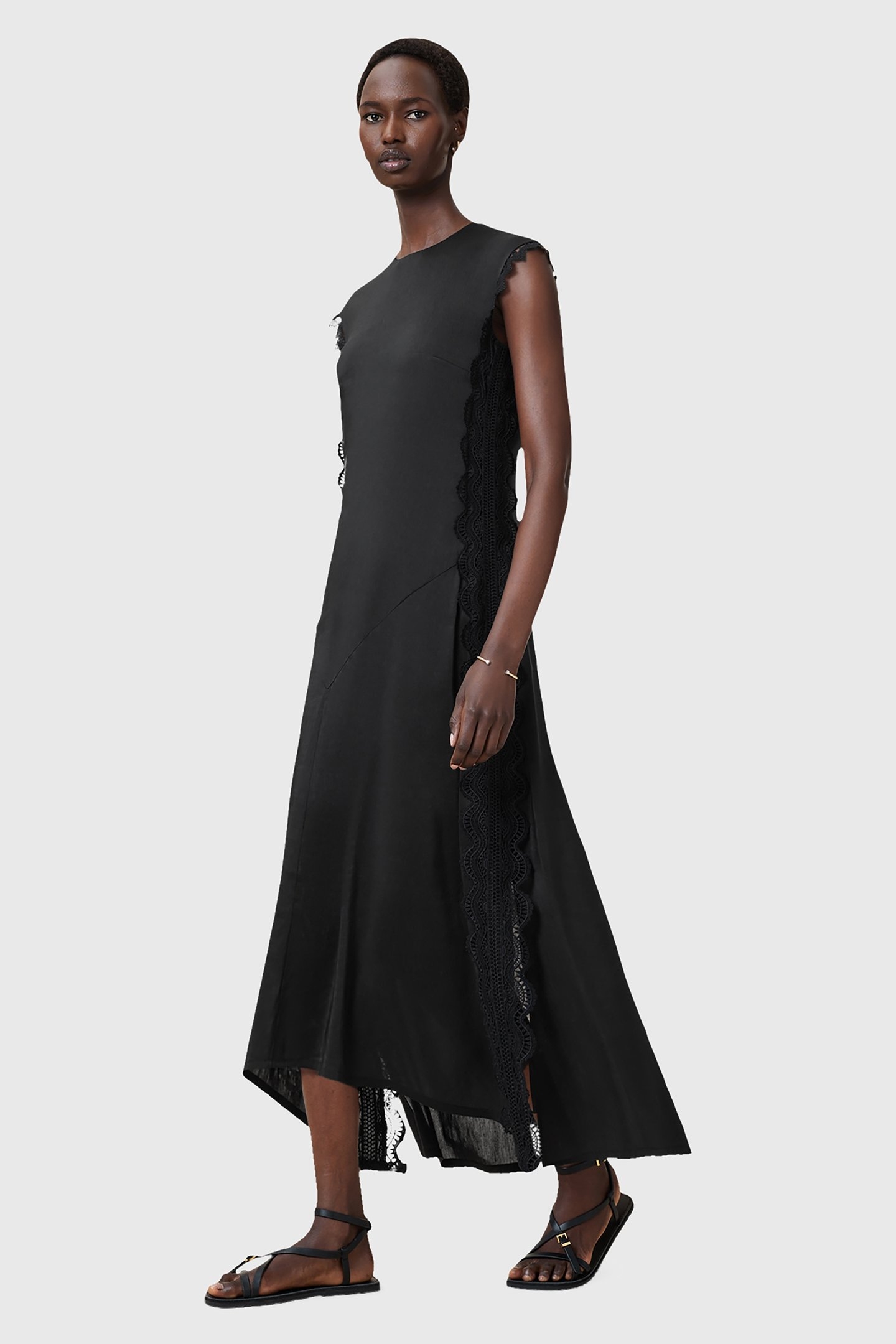 LYRA LINEN DRESS BLACK 5