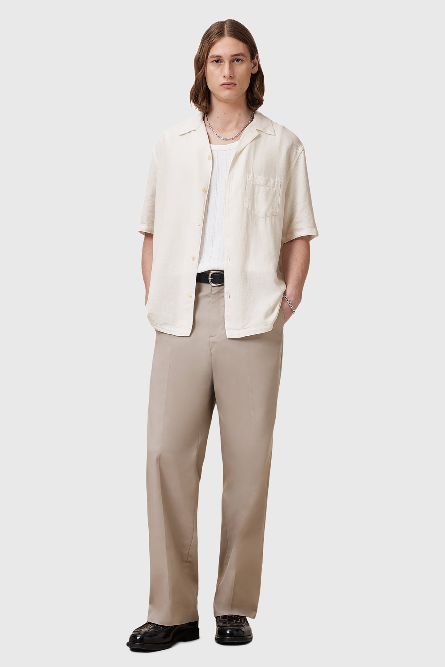 VEDA SS SHIRT OFF WHITE 3
