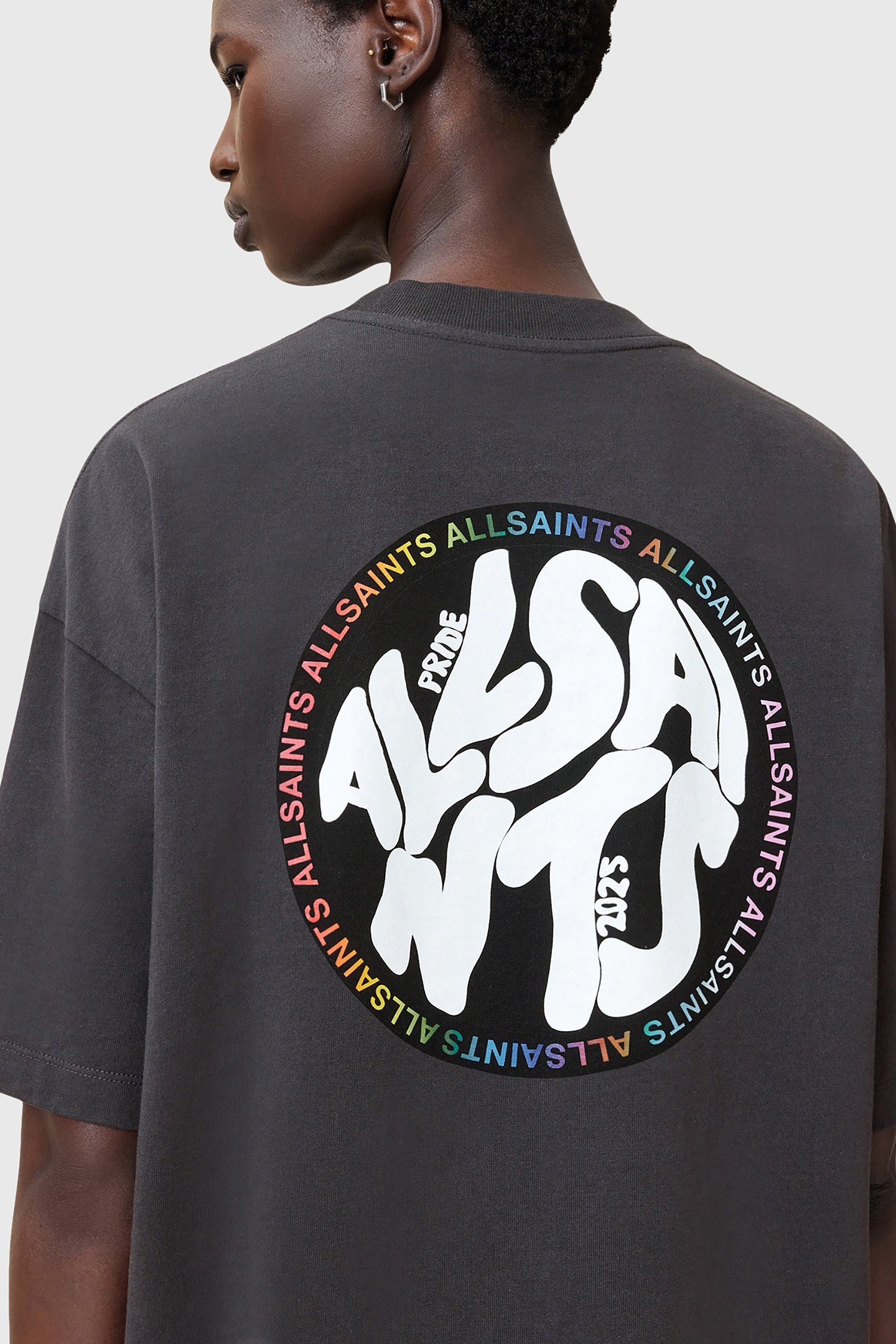 PRIDE DISTORTION TEE WASHED BLACK 7