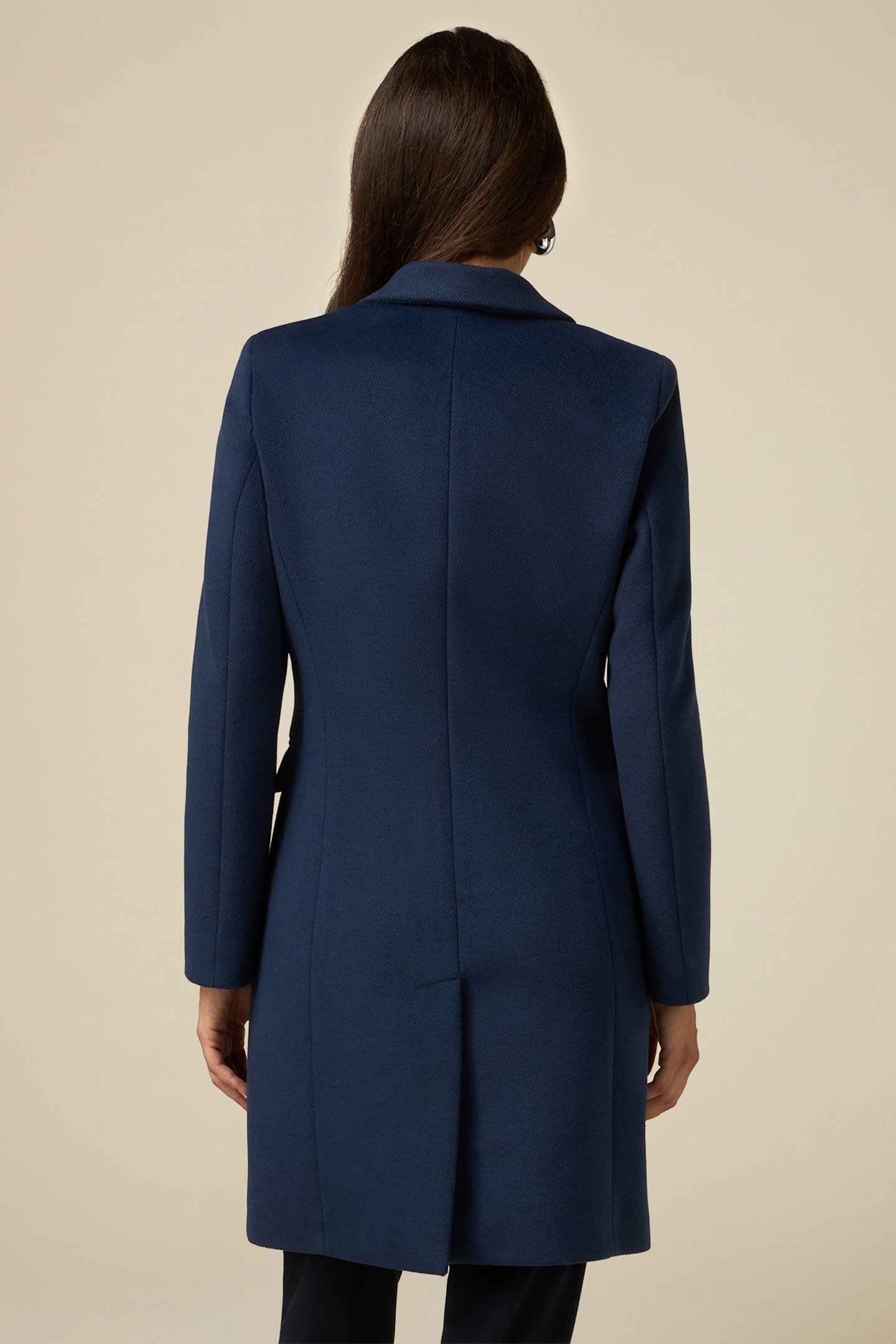 SINGLE-BREASTED COAT WITH POCKETS BLUE 2