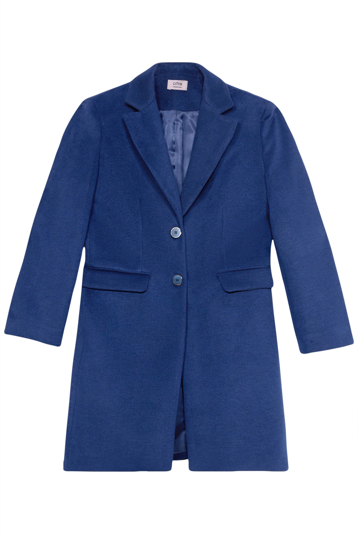 SINGLE-BREASTED COAT WITH POCKETS BLUE 3