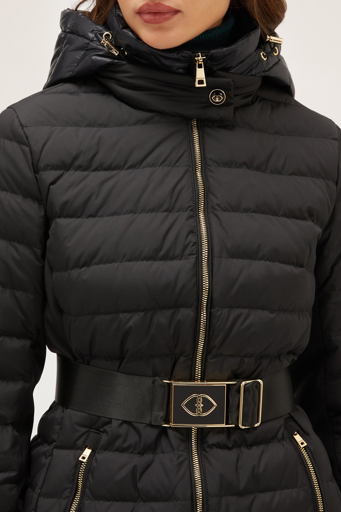 PADDED JACKET WITH HOOD BLACK 5