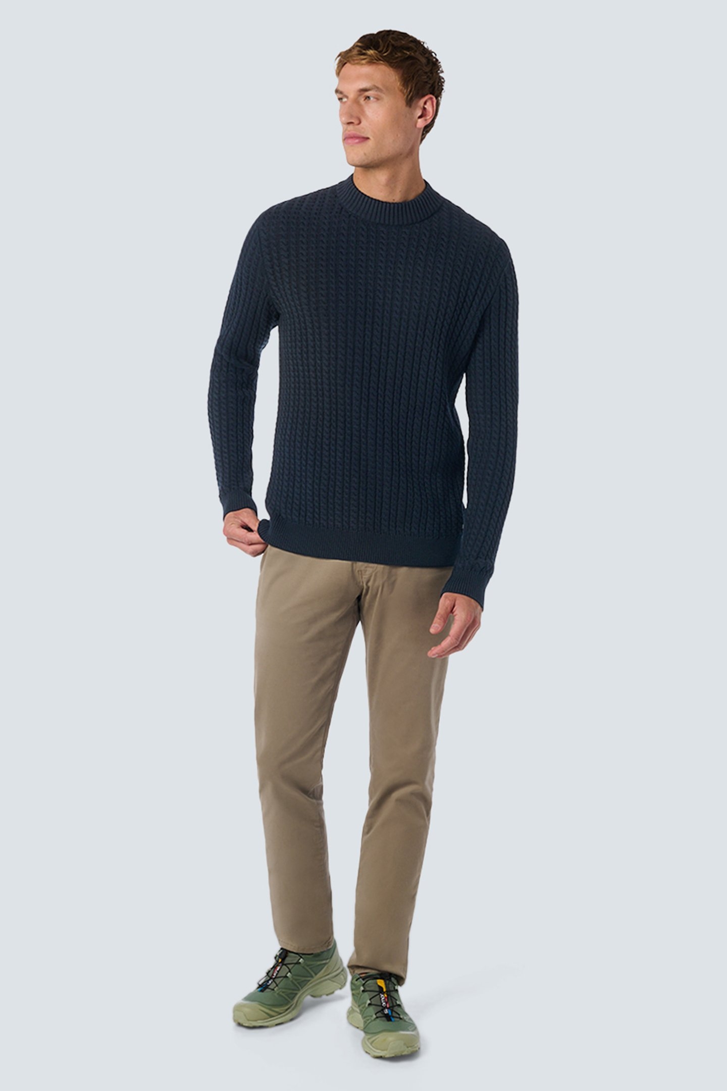 PULLOVER CREWNECK CABLE JACQUARD NIGHT 3