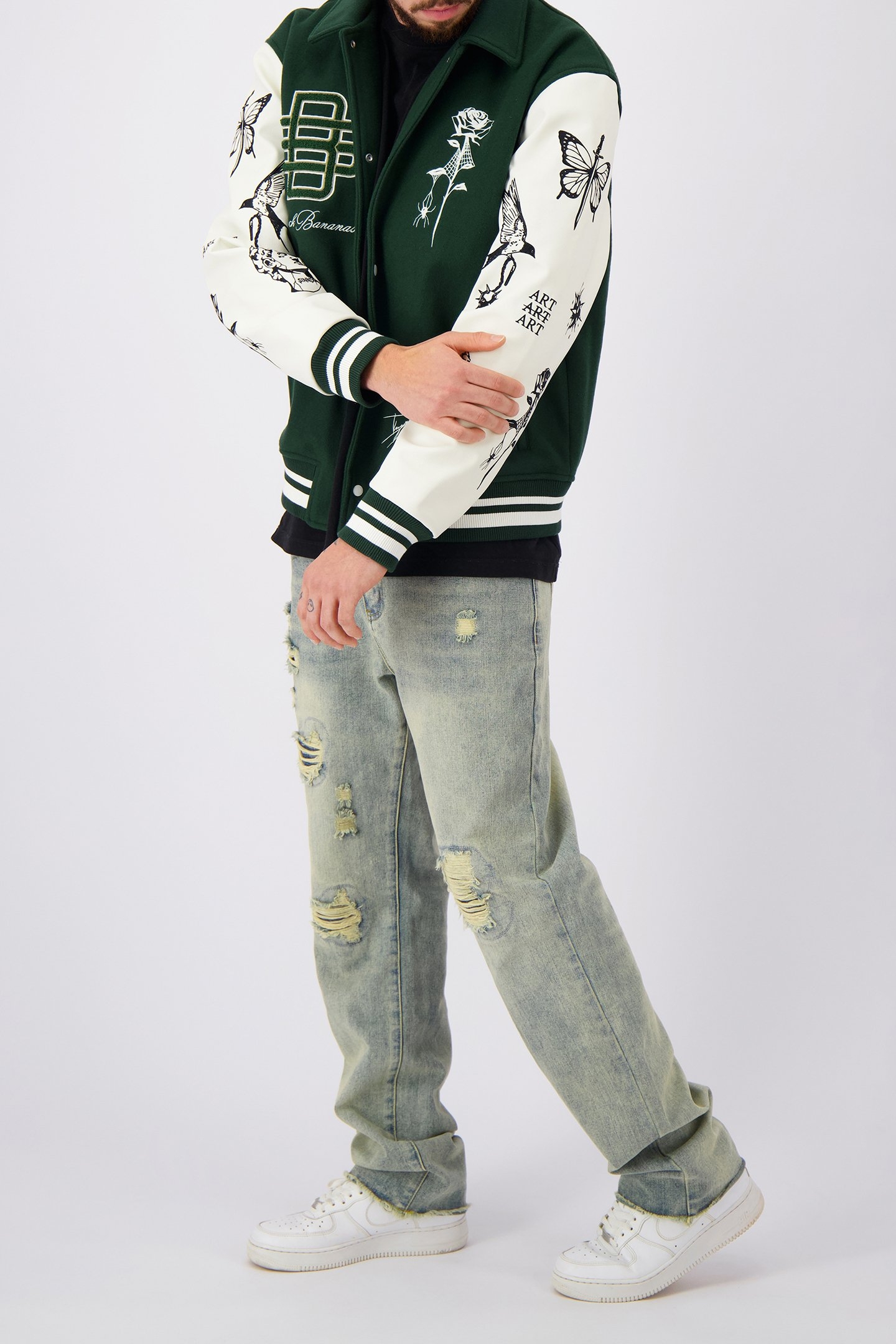 BB X DH VARSITY JACKET GREEN 3