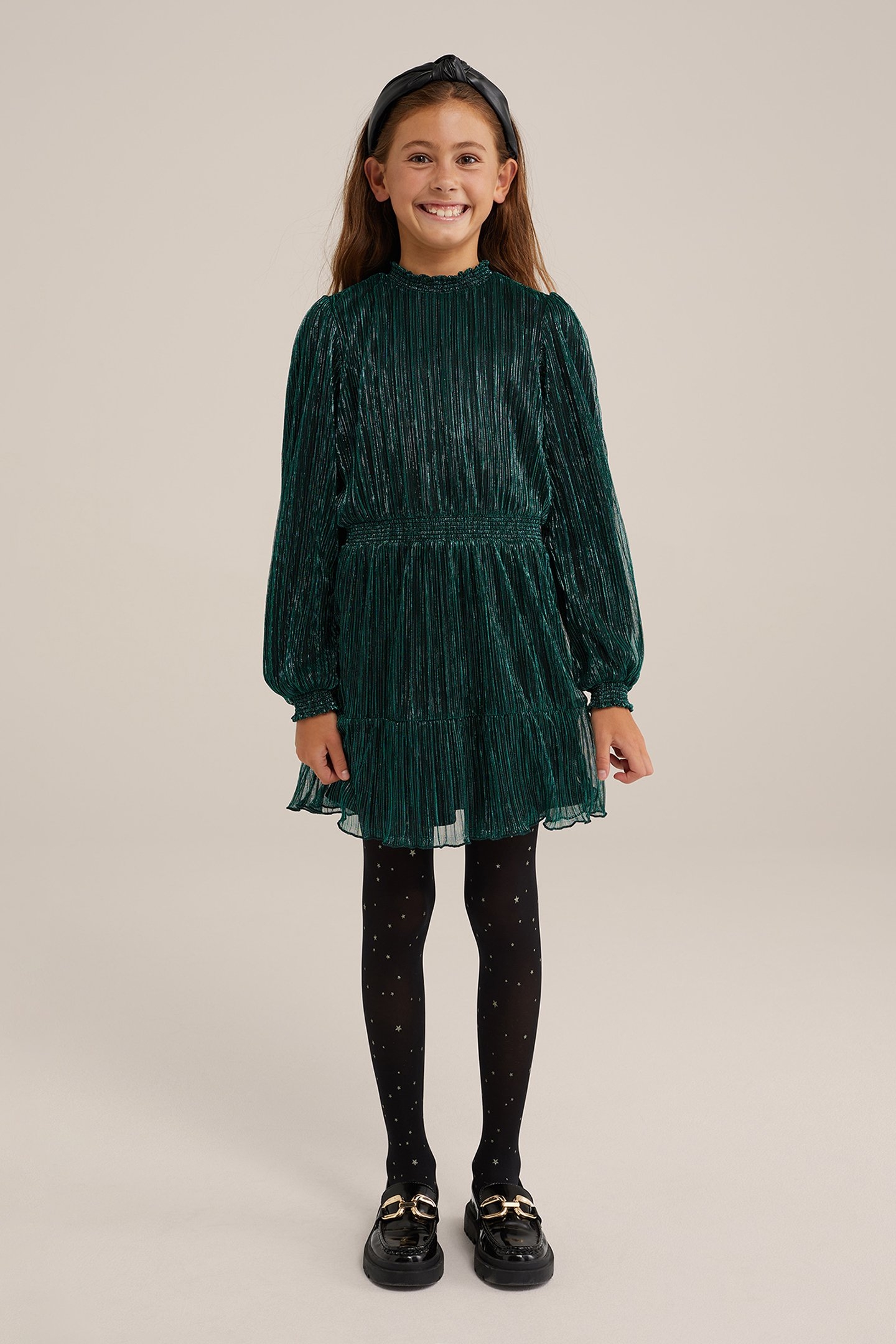 DRESS MID LENGTH DARK GREEN 2