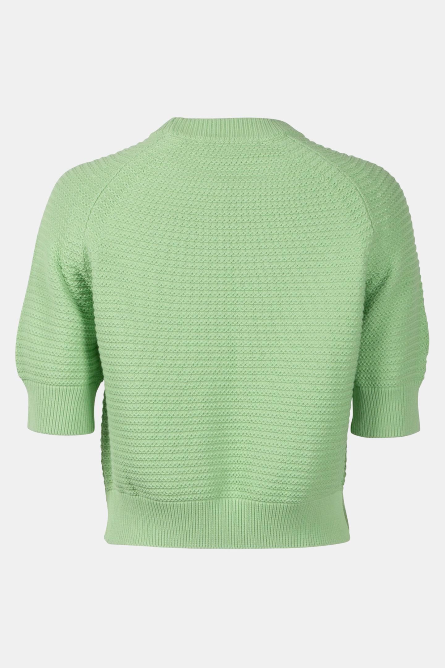 LILY SS HIGH NECK TOP APPLE GREEN 4