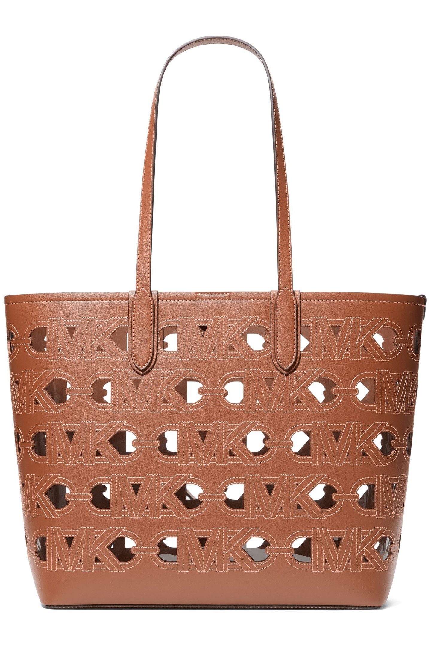 LARGE CUT OUT TOTE BAG IN BROWN 1
